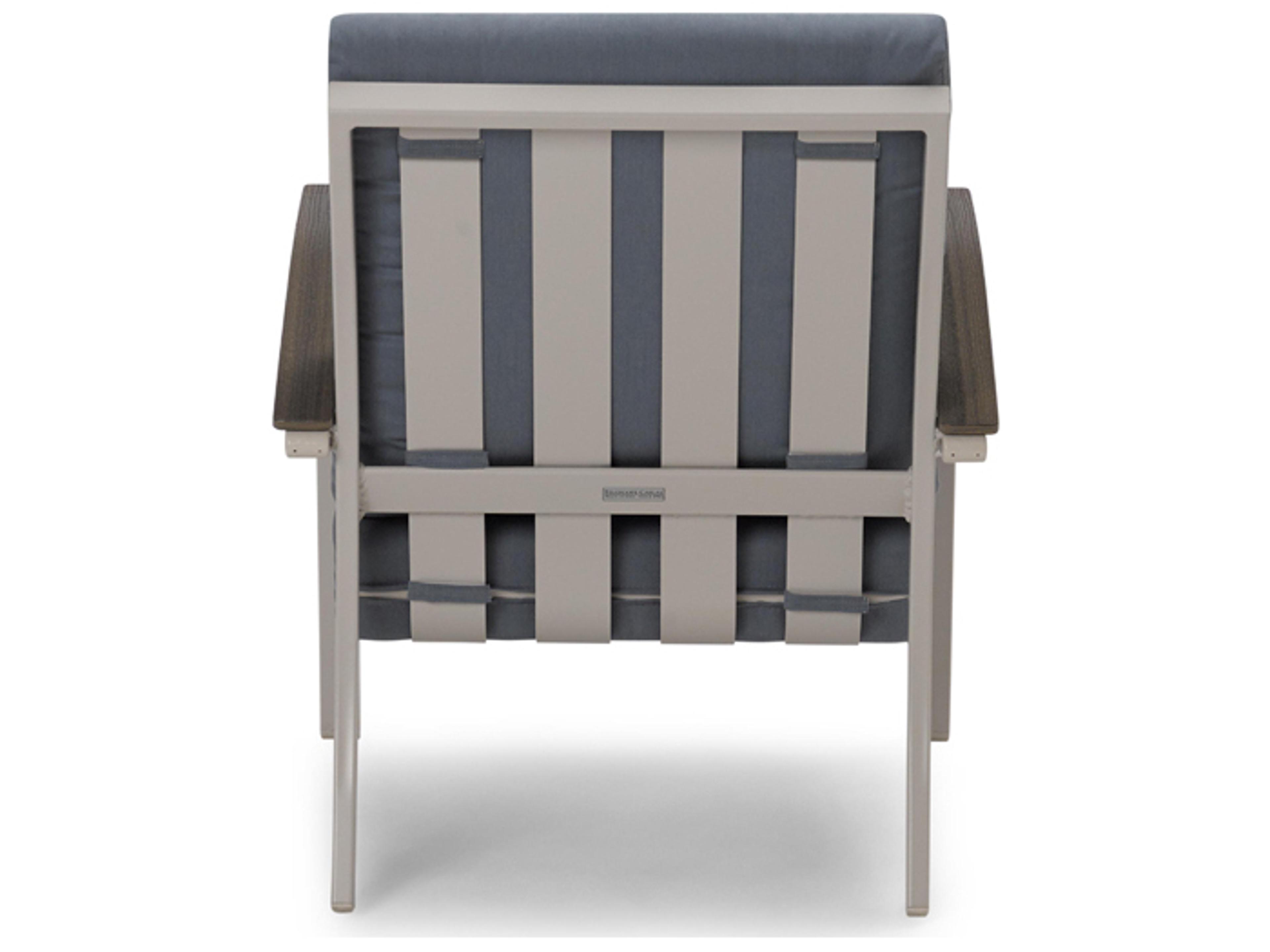 Telescope Casual Bazza Cushion Aluminum Lounge Chair with Polymer Arms