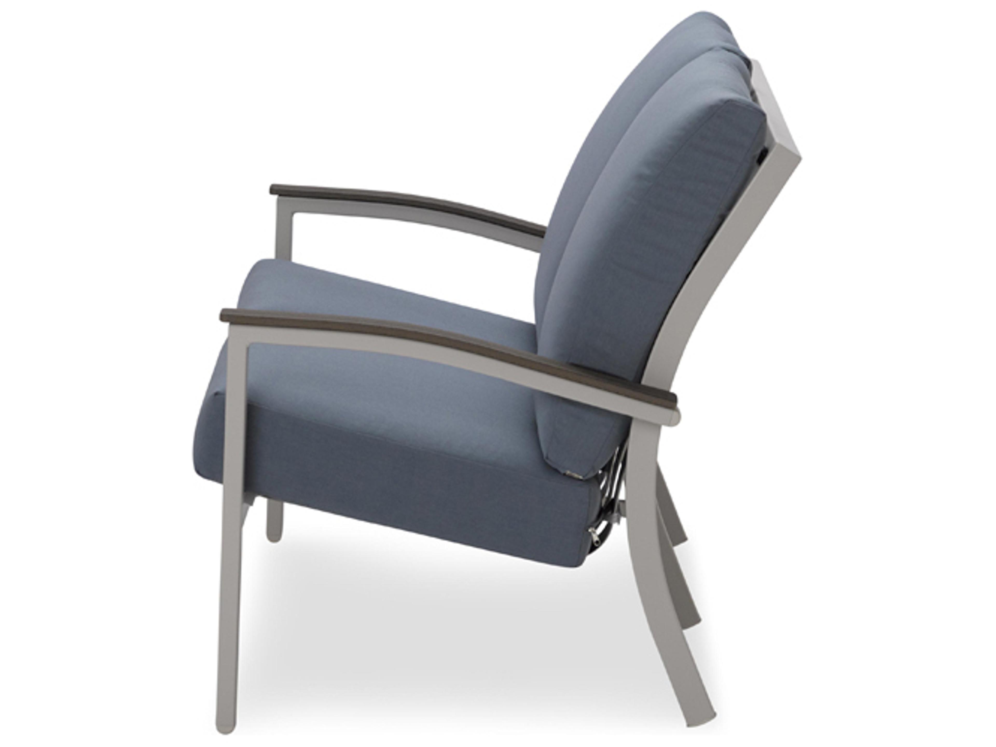 Telescope Casual Bazza Cushion Aluminum Loveseat with Polymer Arms