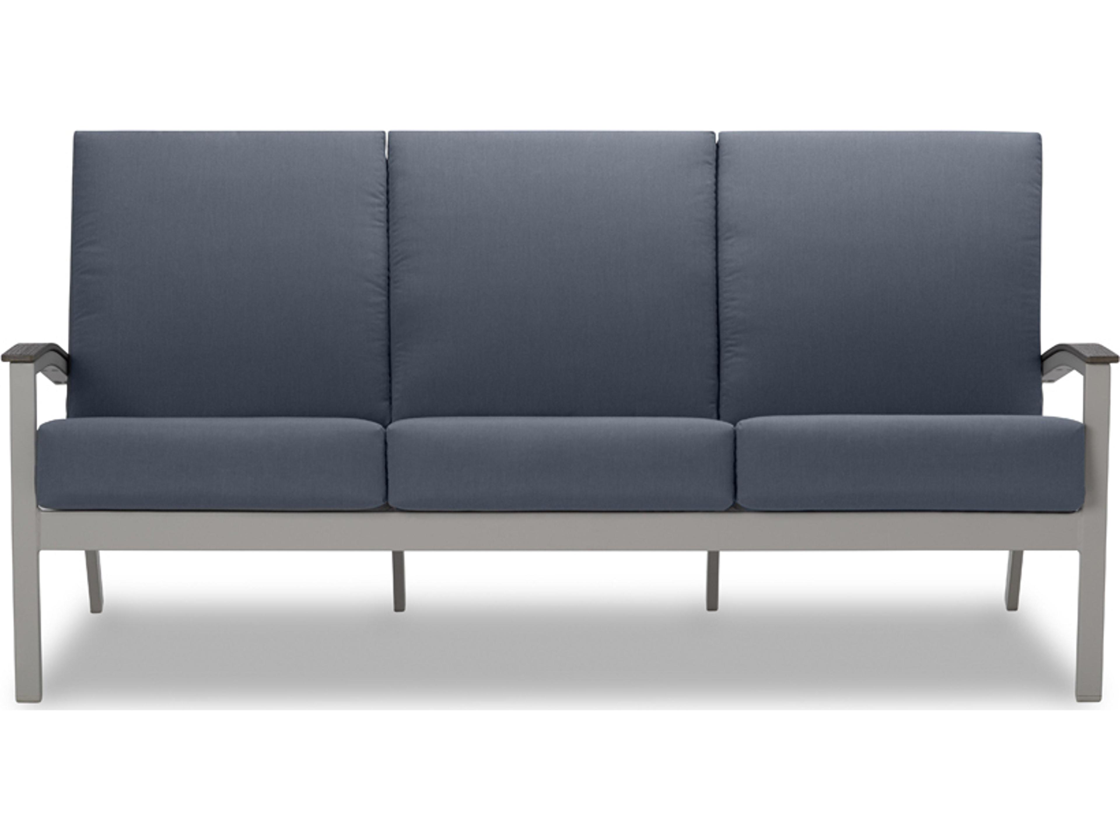 Telescope Casual Bazza Cushion Aluminum Sofa with Polymer Arms