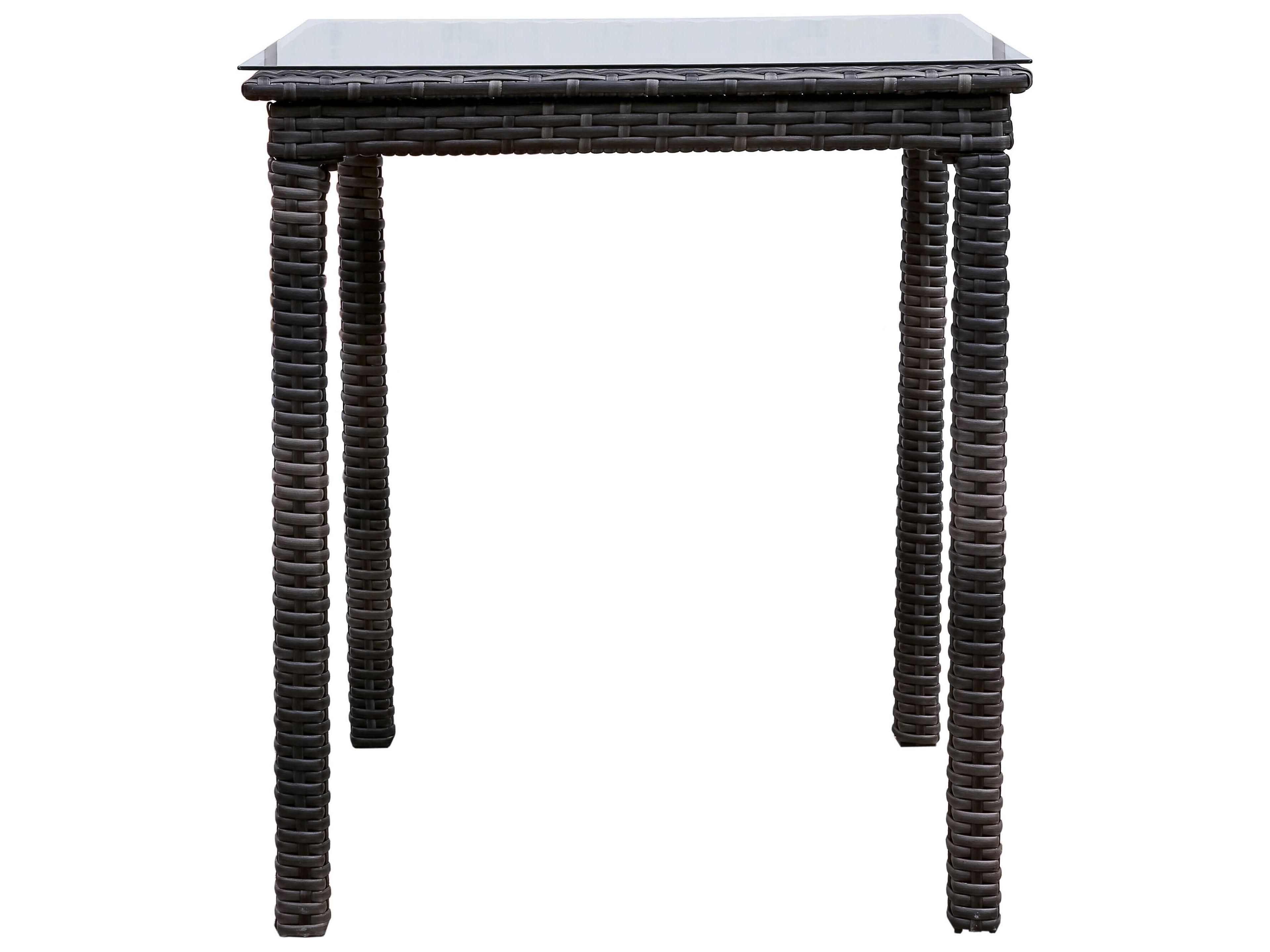 Bora Bora Patio Bar Table Modern Wicker Rattan