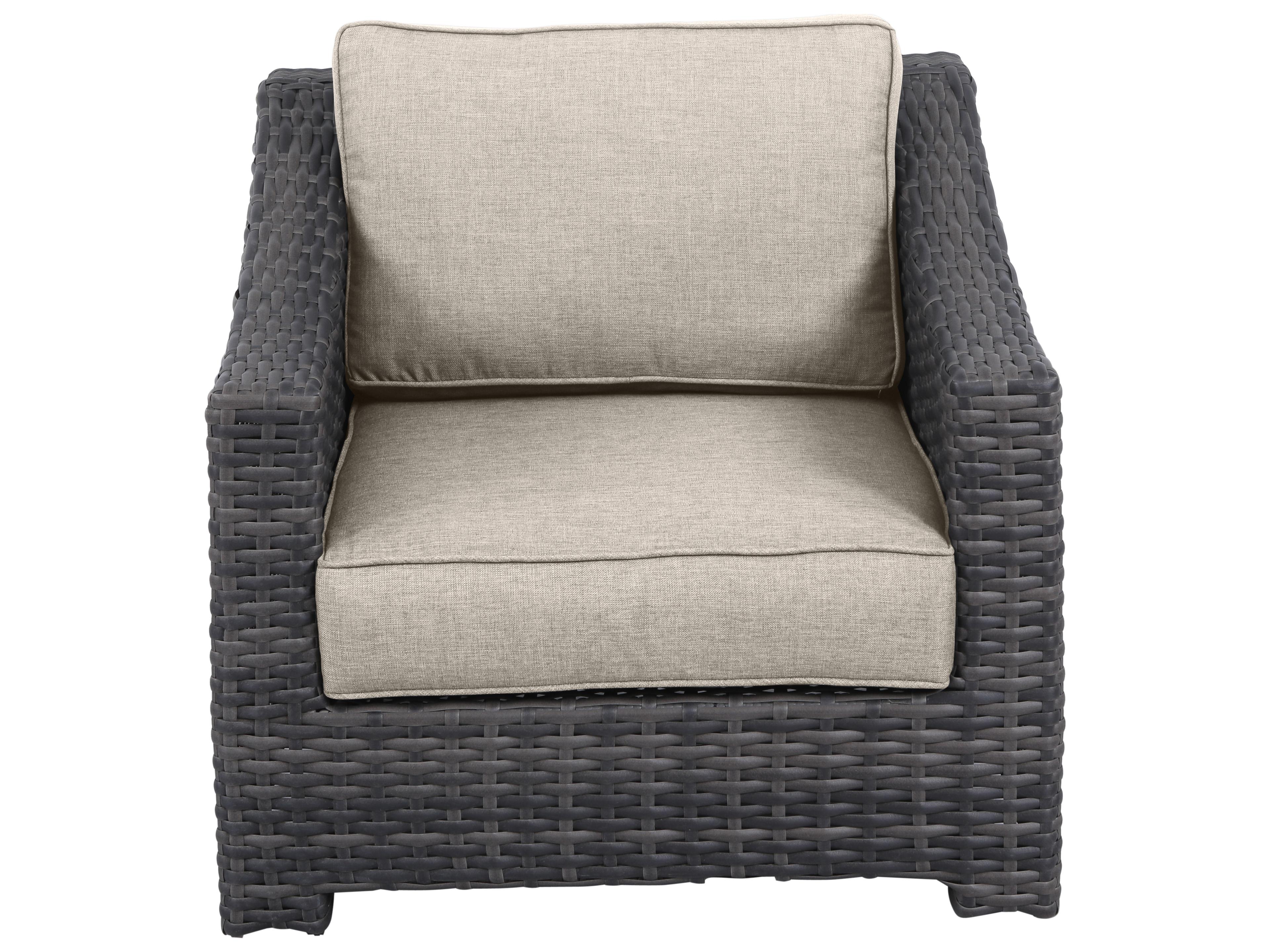 Bora Wicker Cushion Lounge Chair