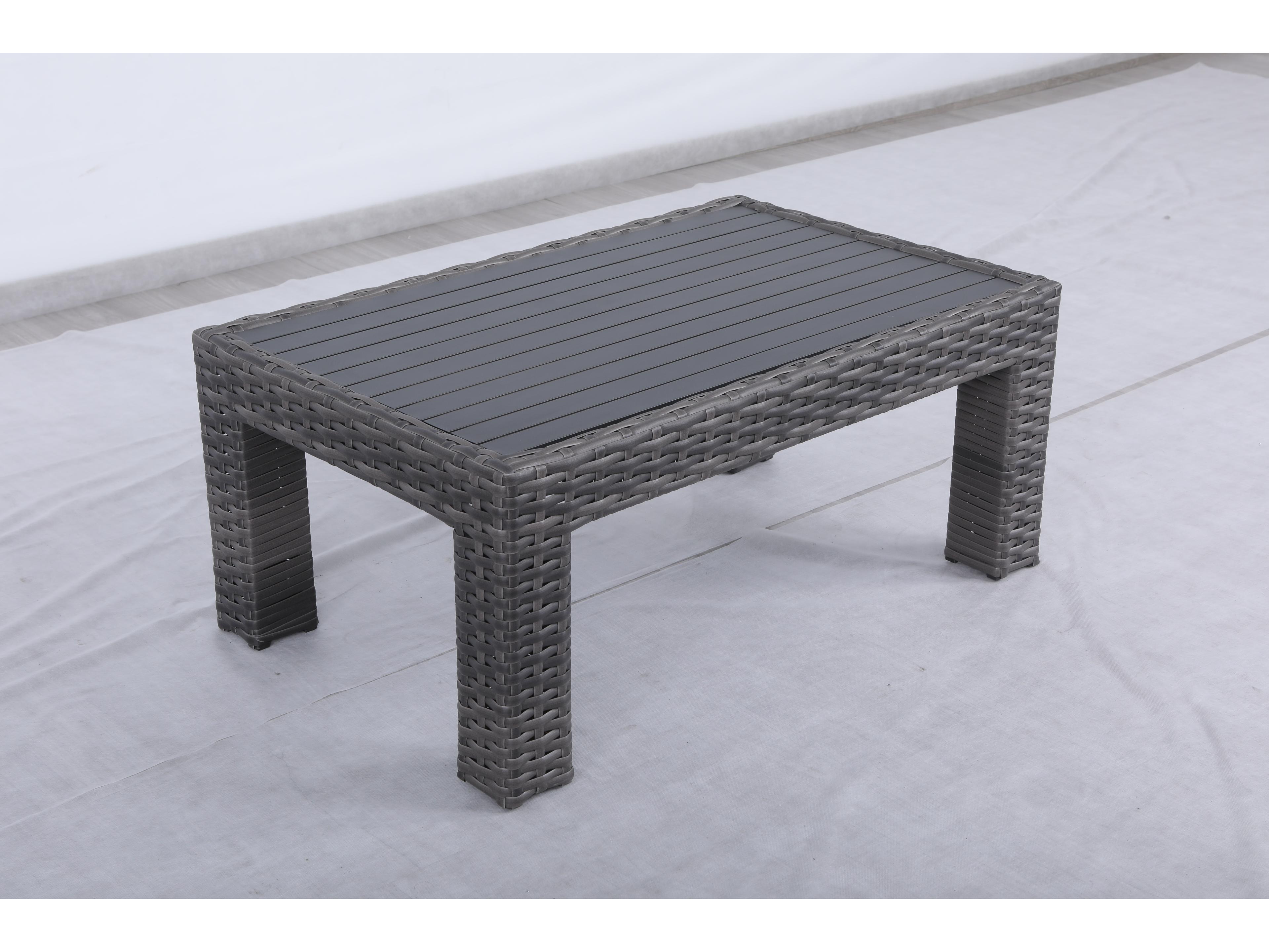 Teva Bora Bora Wicker Rattan Patio Coffee Table