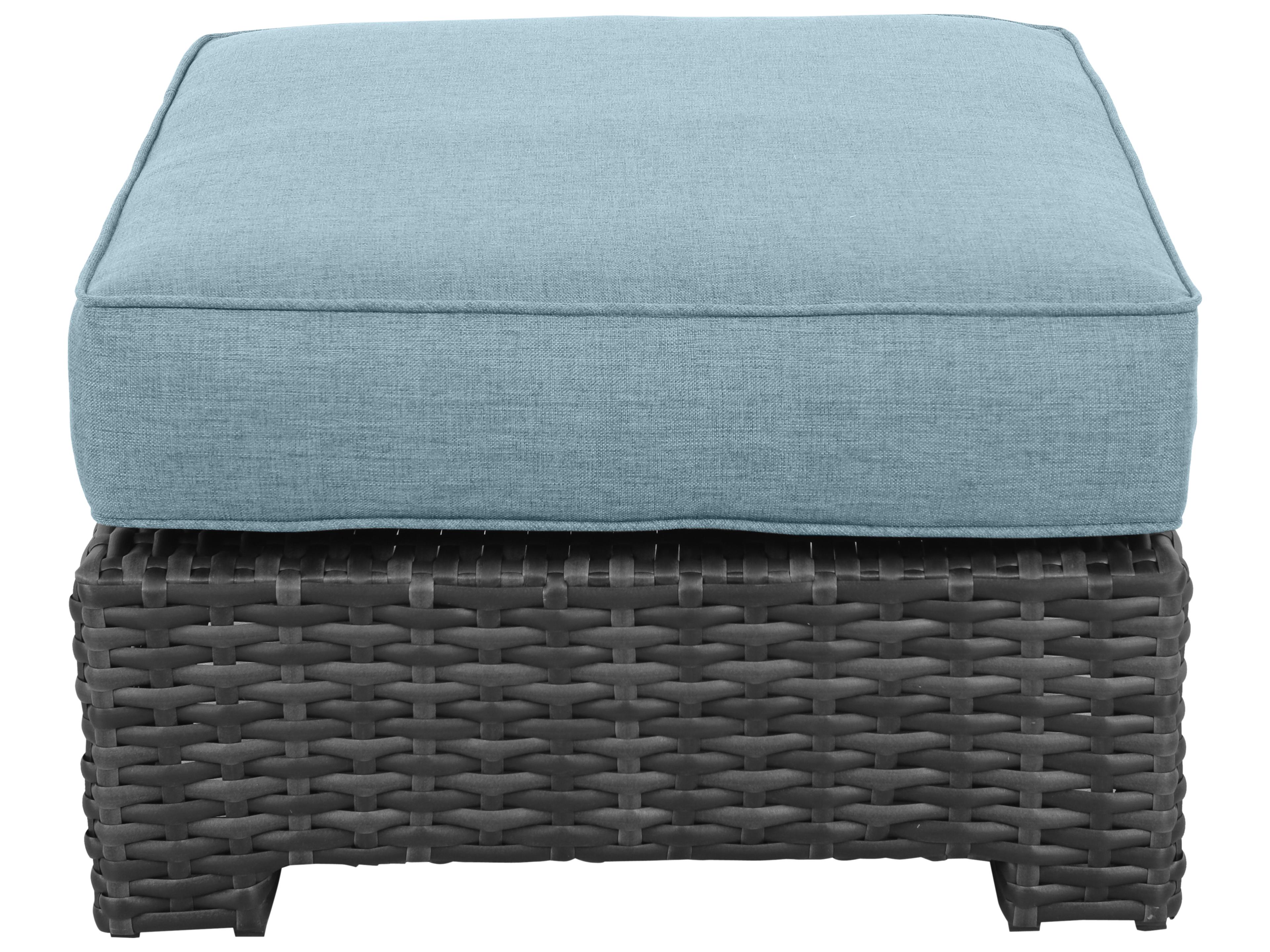 Bora Wicker Cushion Ottoman