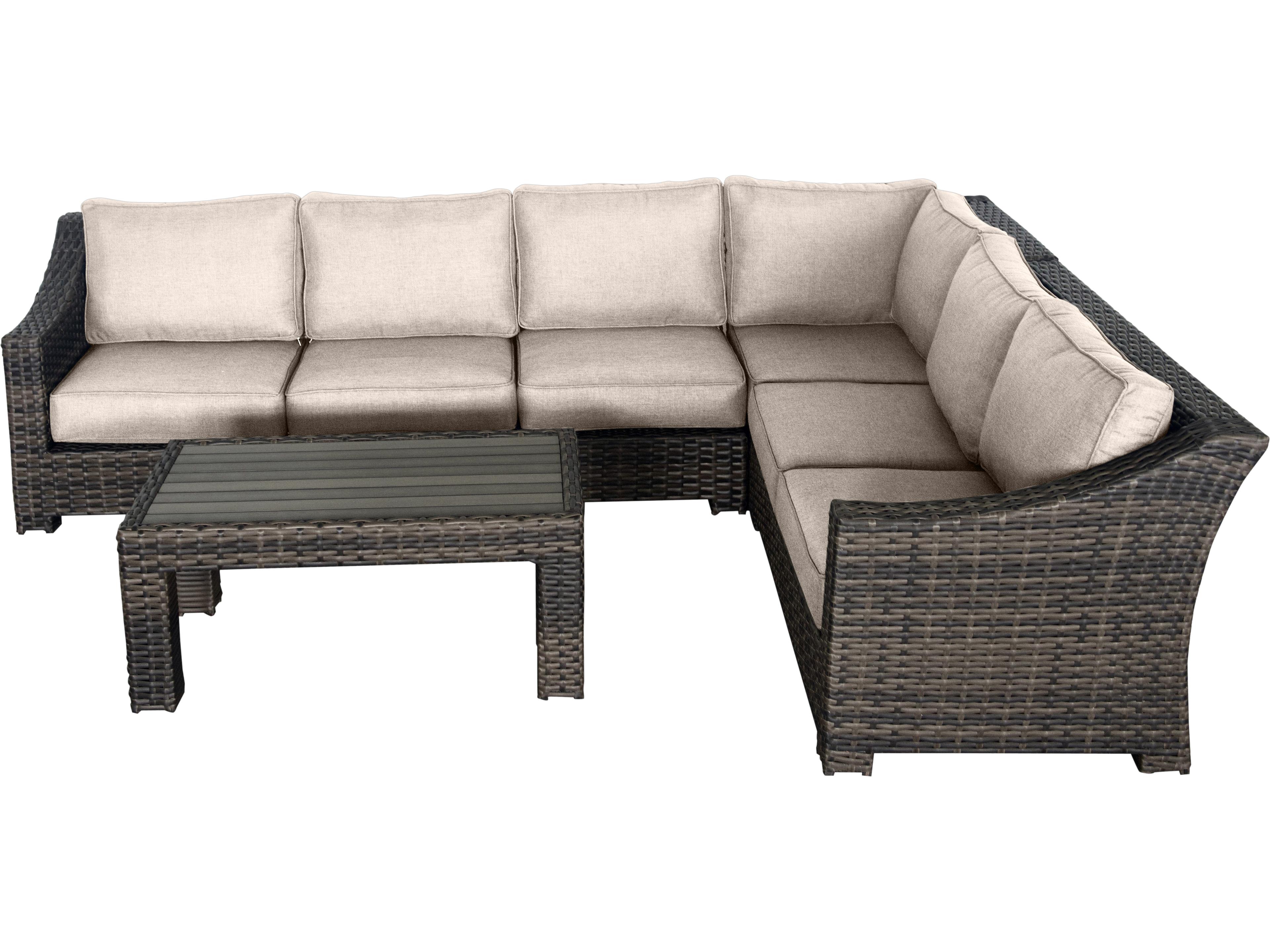 Bora Wicker Cushion Lounge Set