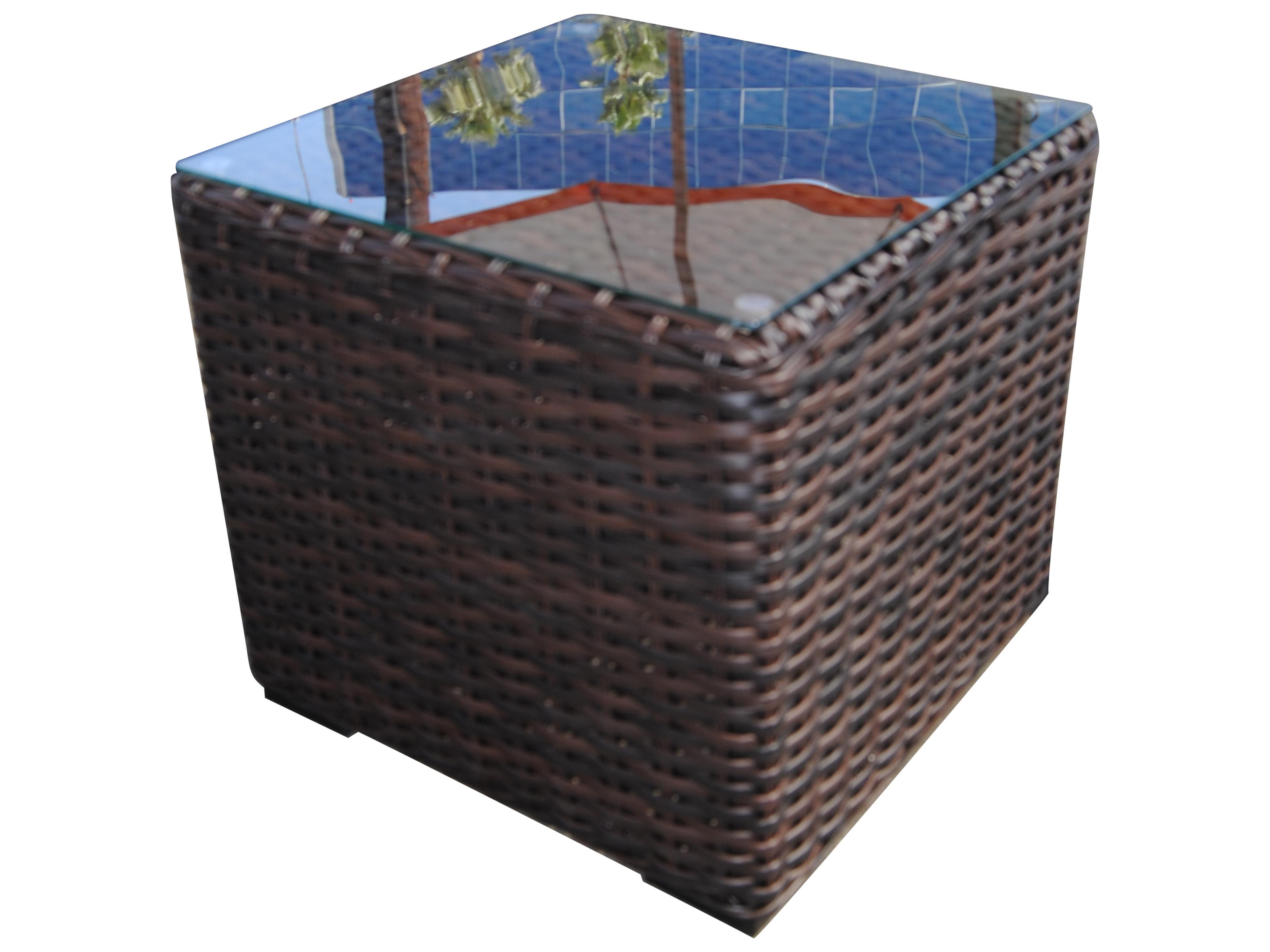 Santa Monica Outdoor End Table Modern Wicker