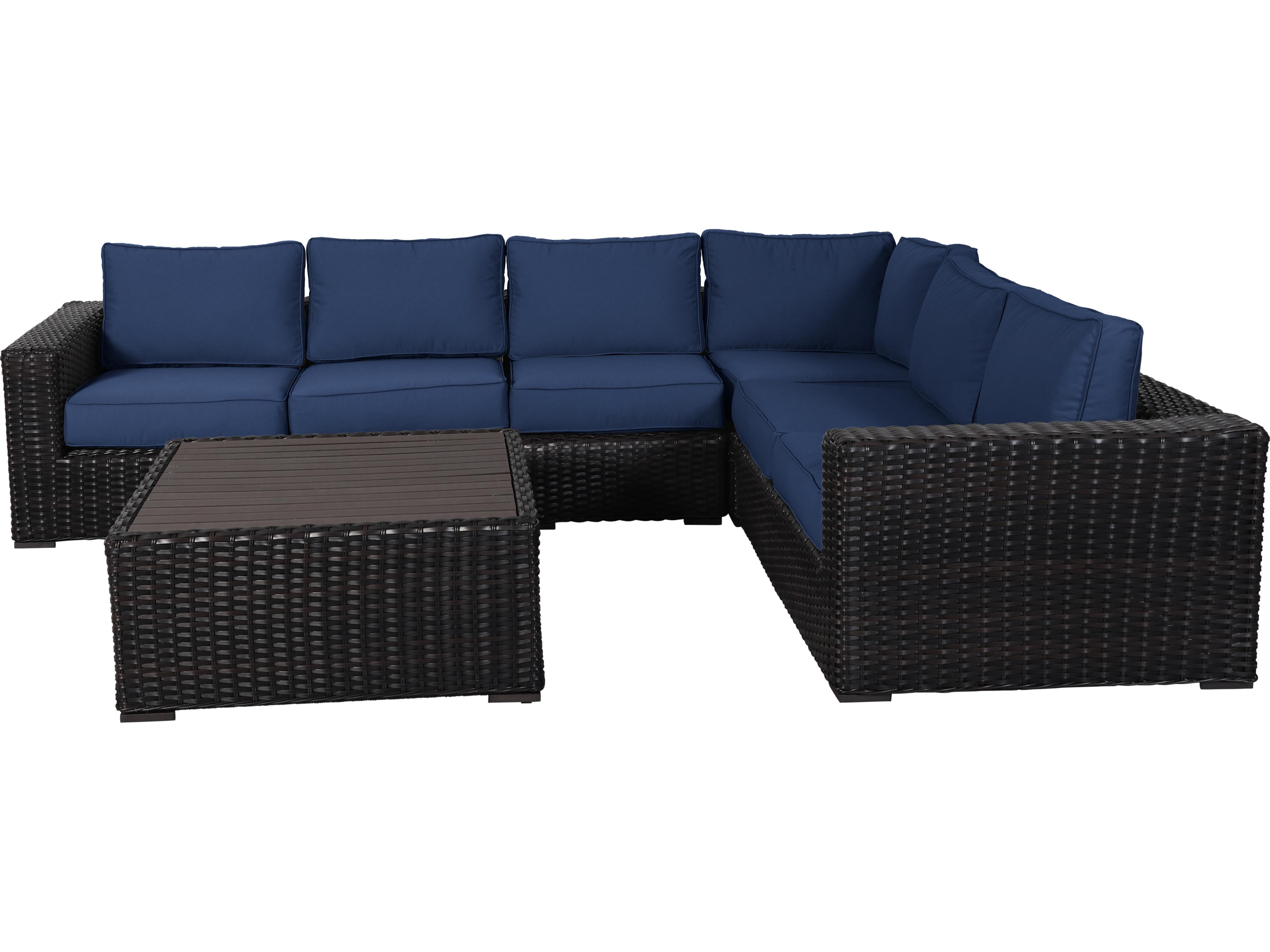 Santa Monica Wicker Cushion Lounge Set