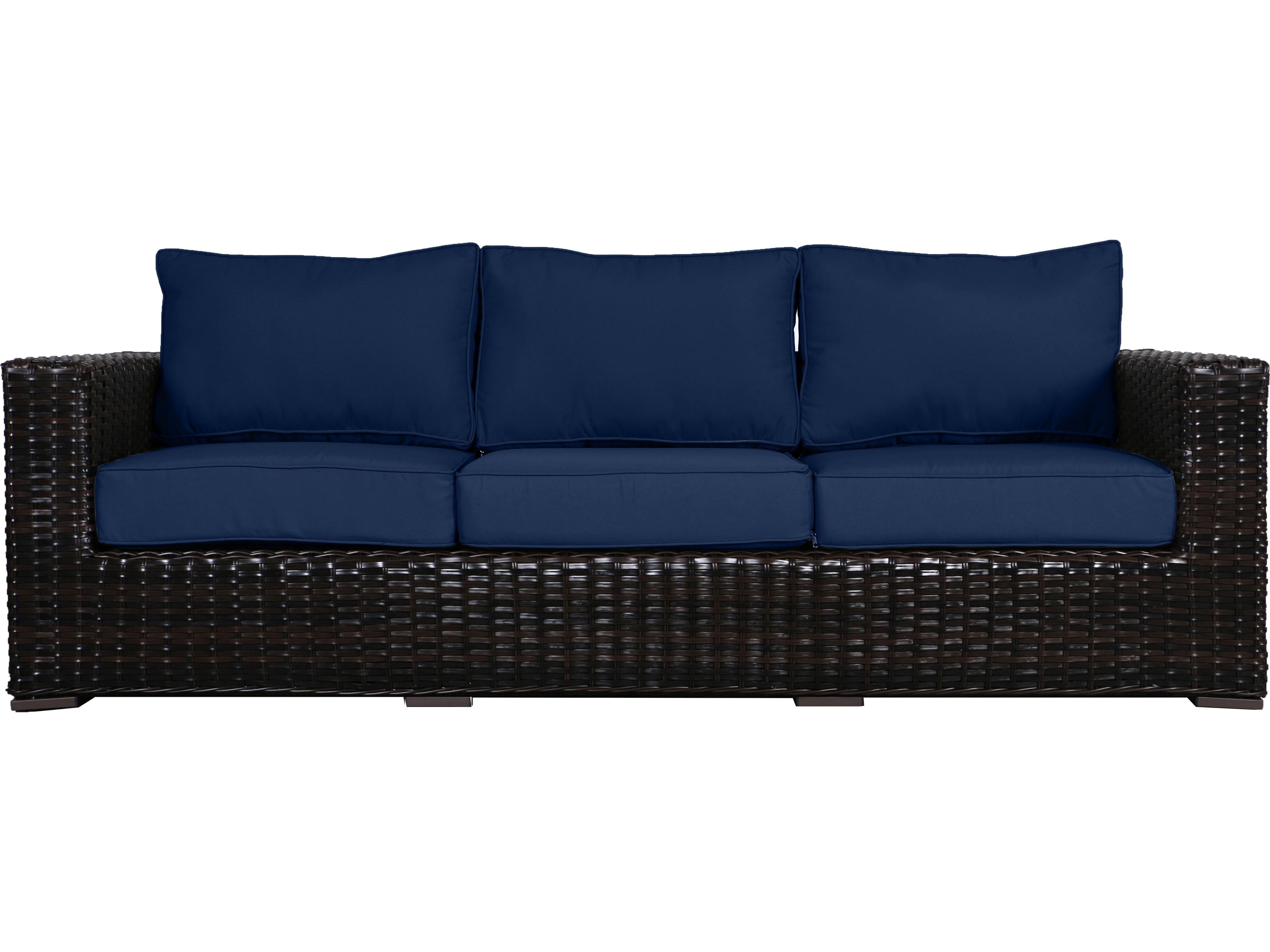 Santa Monica Wicker Cushion Sofa