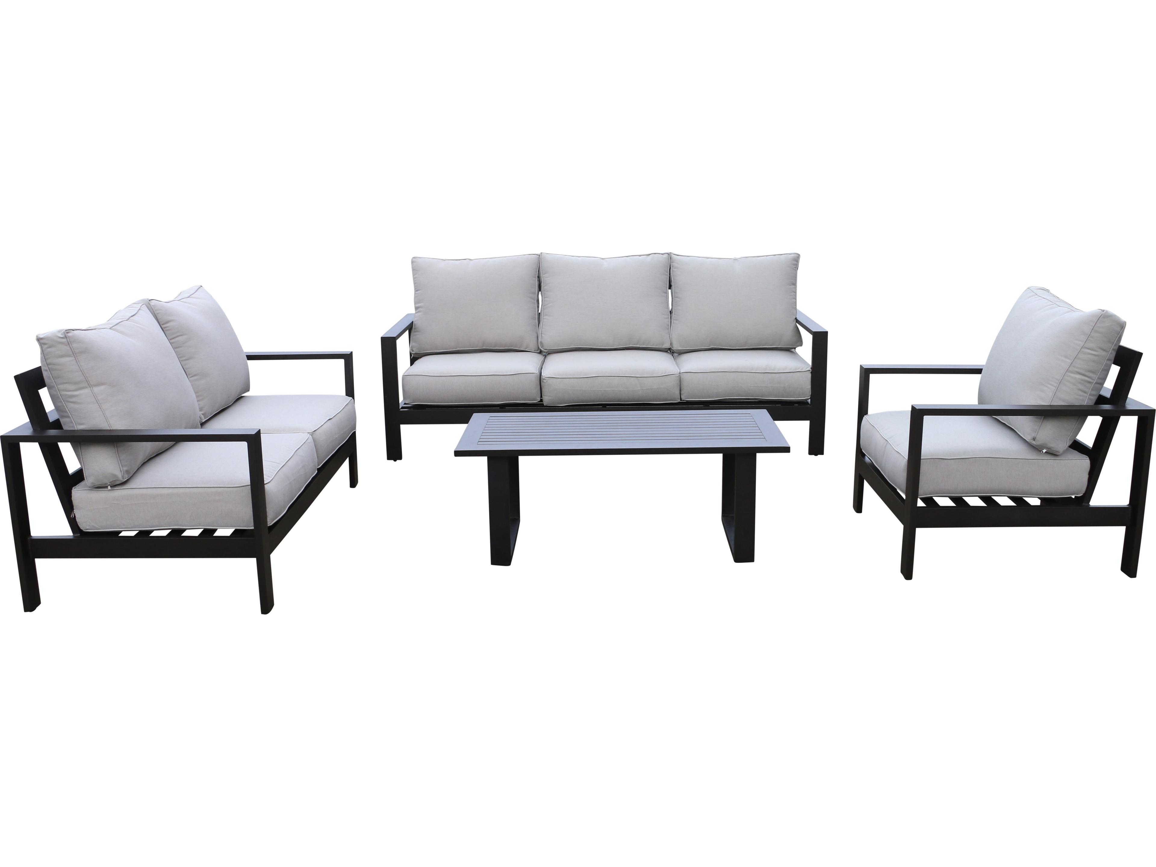 Atlantis Aluminum Deep Seating Set for 6