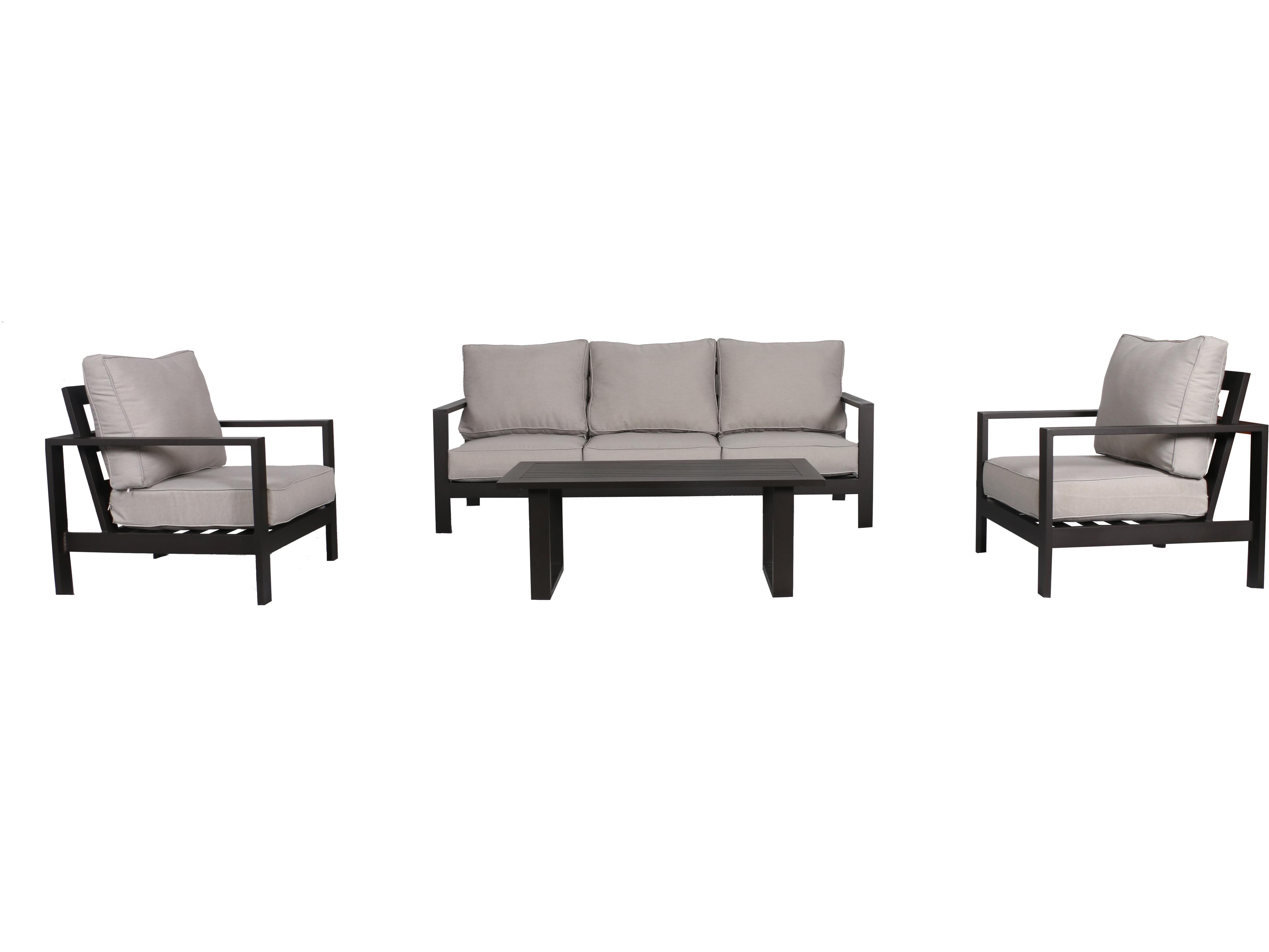 Atlantis Aluminum Sofa and Club Chair Set