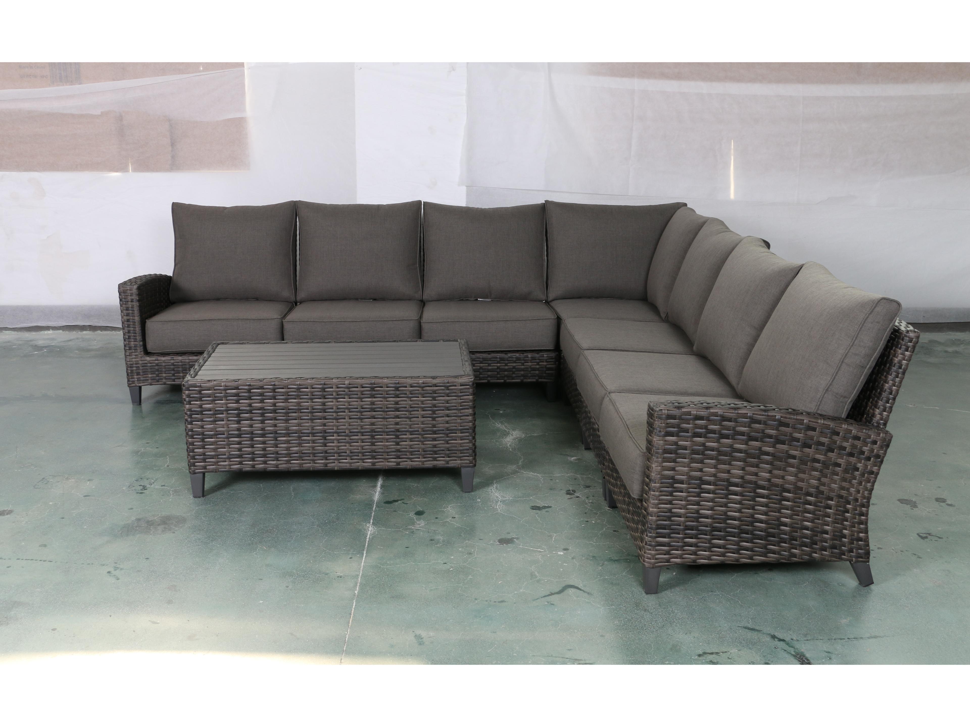 Barbados 7 Piece Sectional Set with Coffee Table