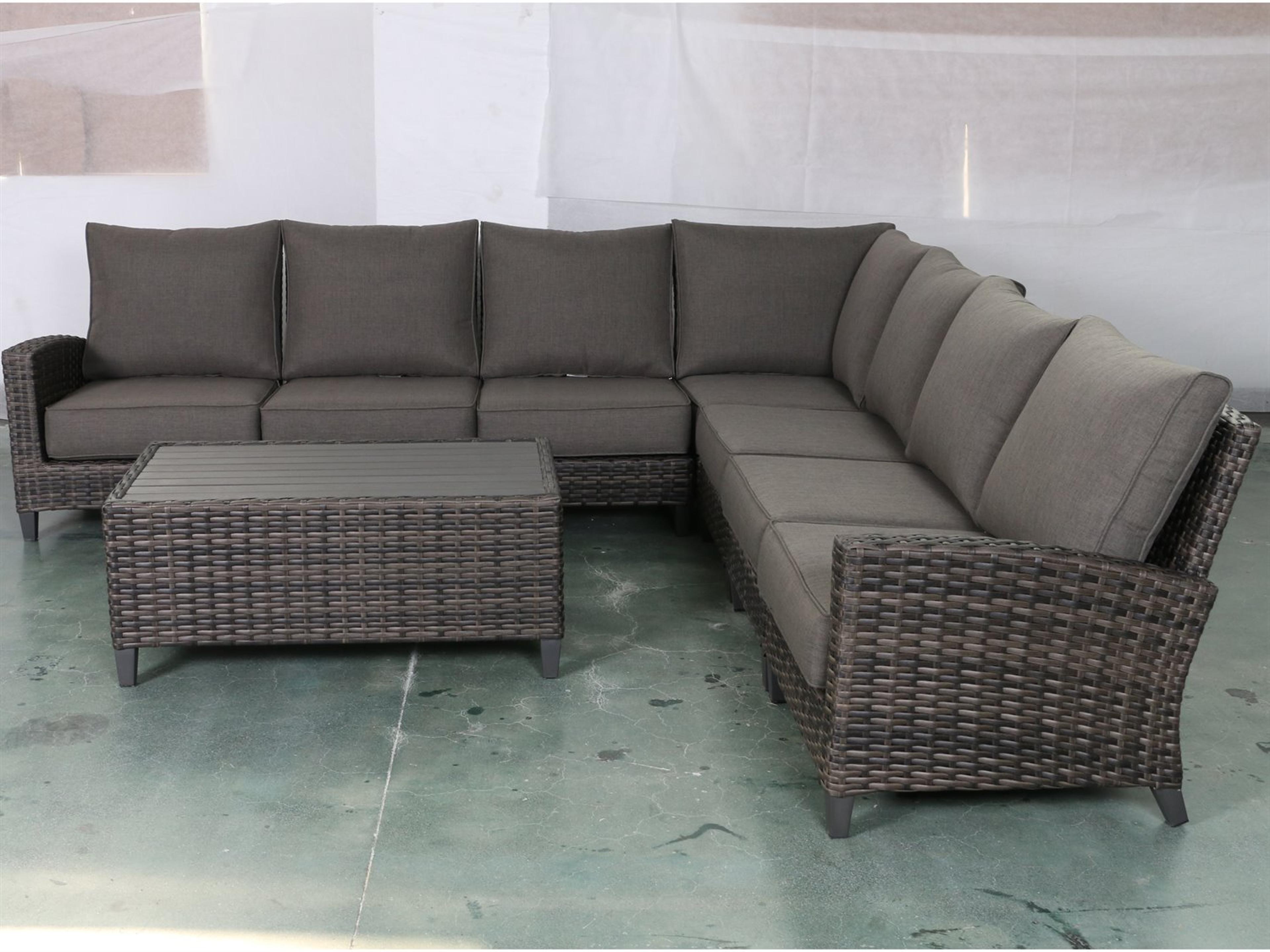 Barbados 7 Piece Sectional Set with Coffee Table