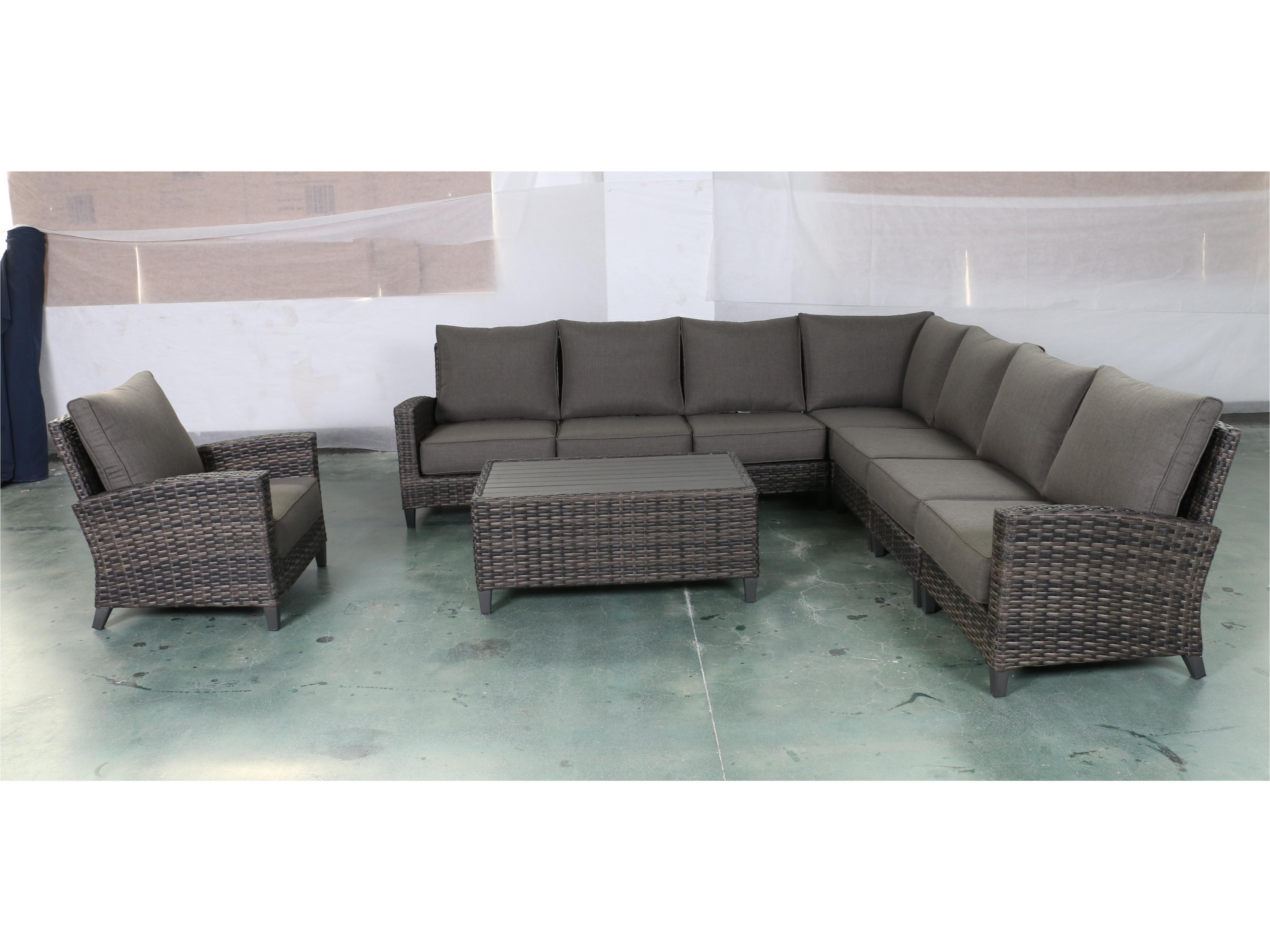 Teva Barbados 7 Piece Sectional Set with Club Chair