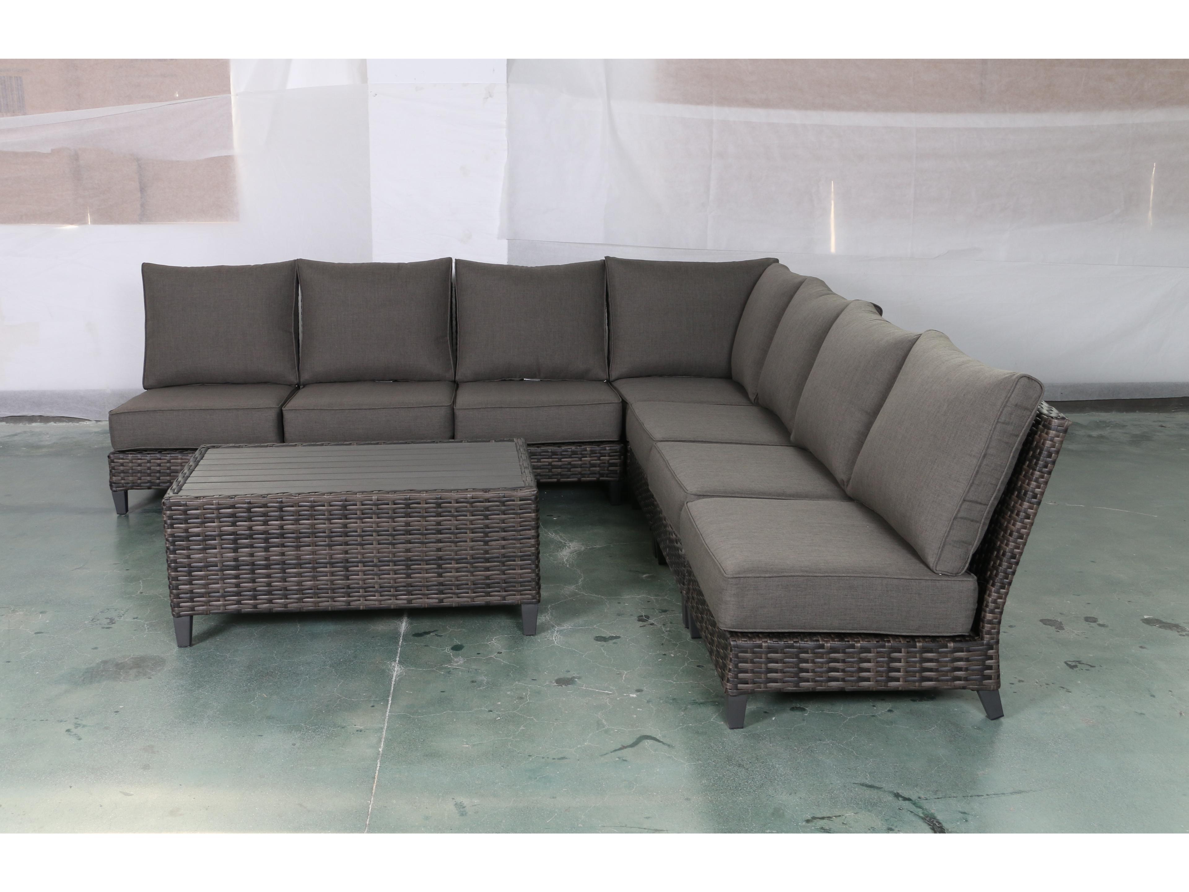 Teva Barbados 7 Piece Armless Sectional Set