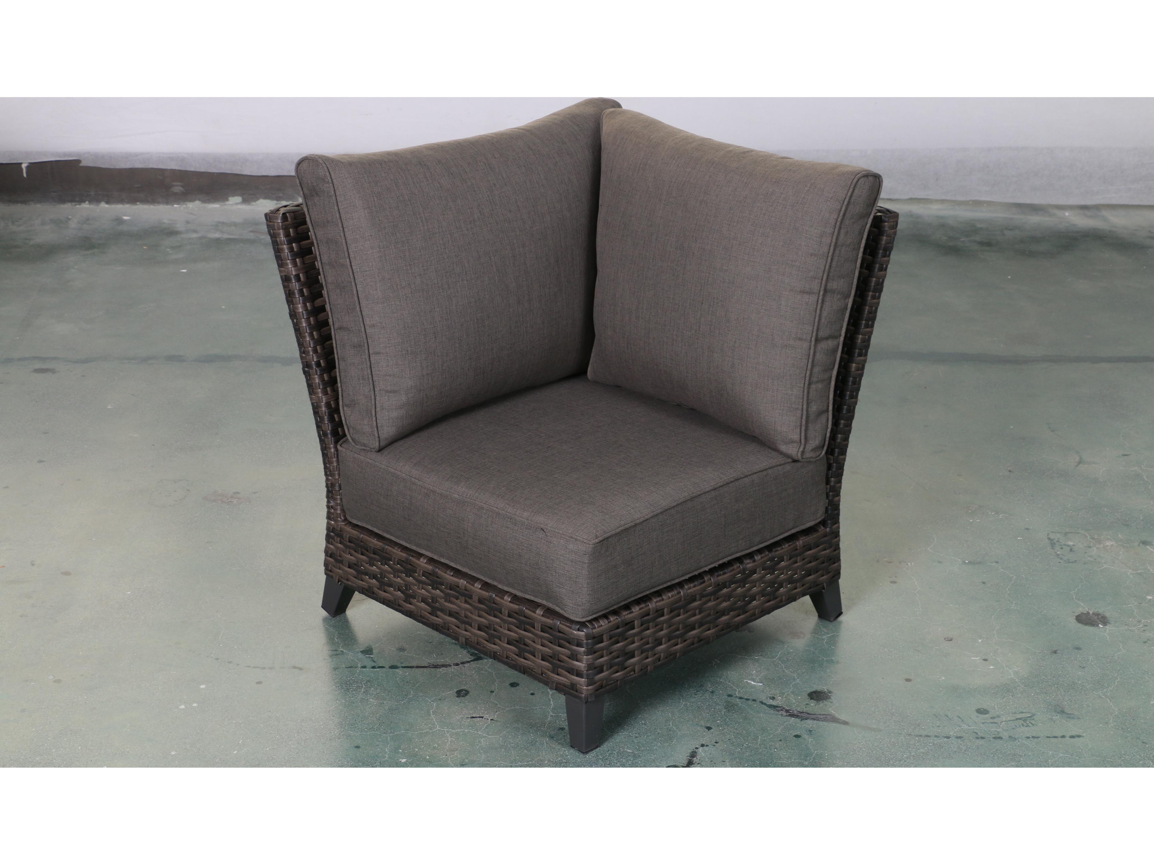 Barbados Outdoor Corner Chair Modern Wicker