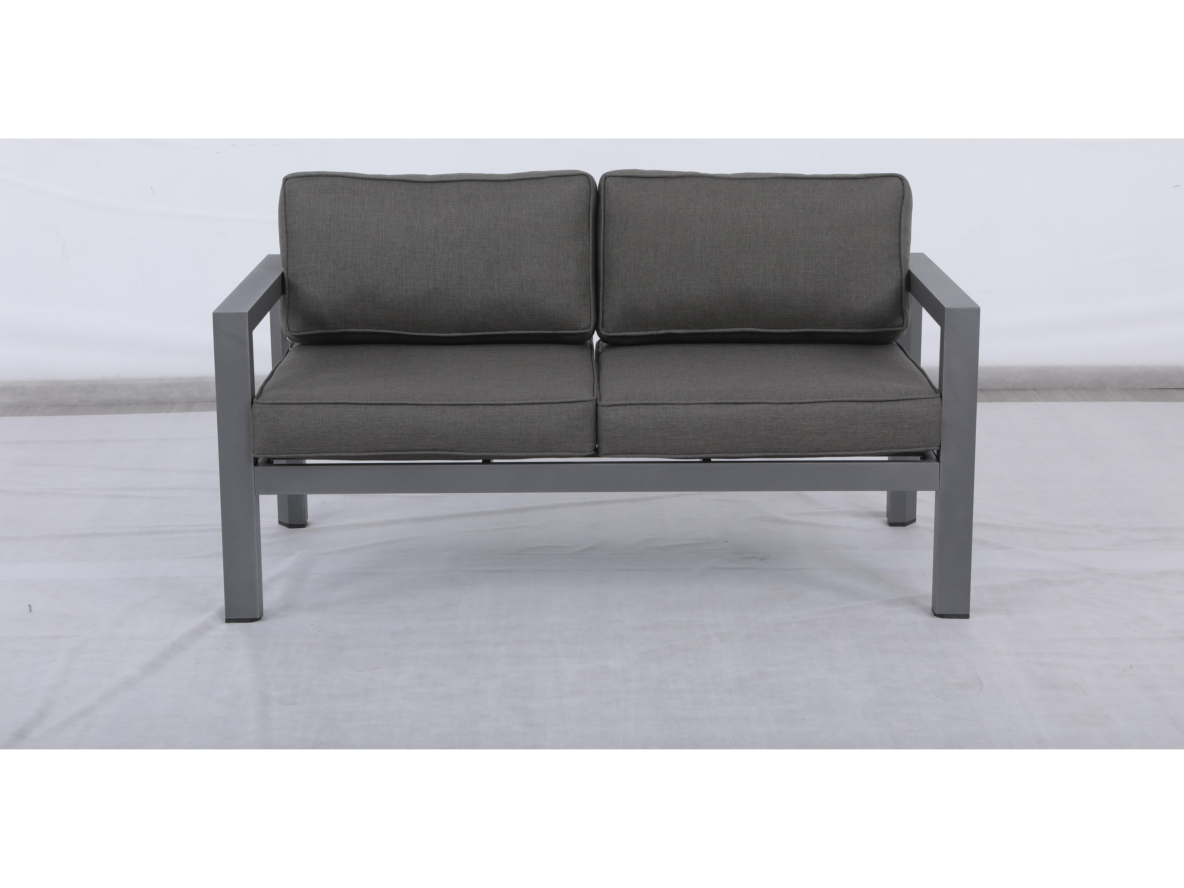 Cabo Aluminum Outdoor Patio Loveseat
