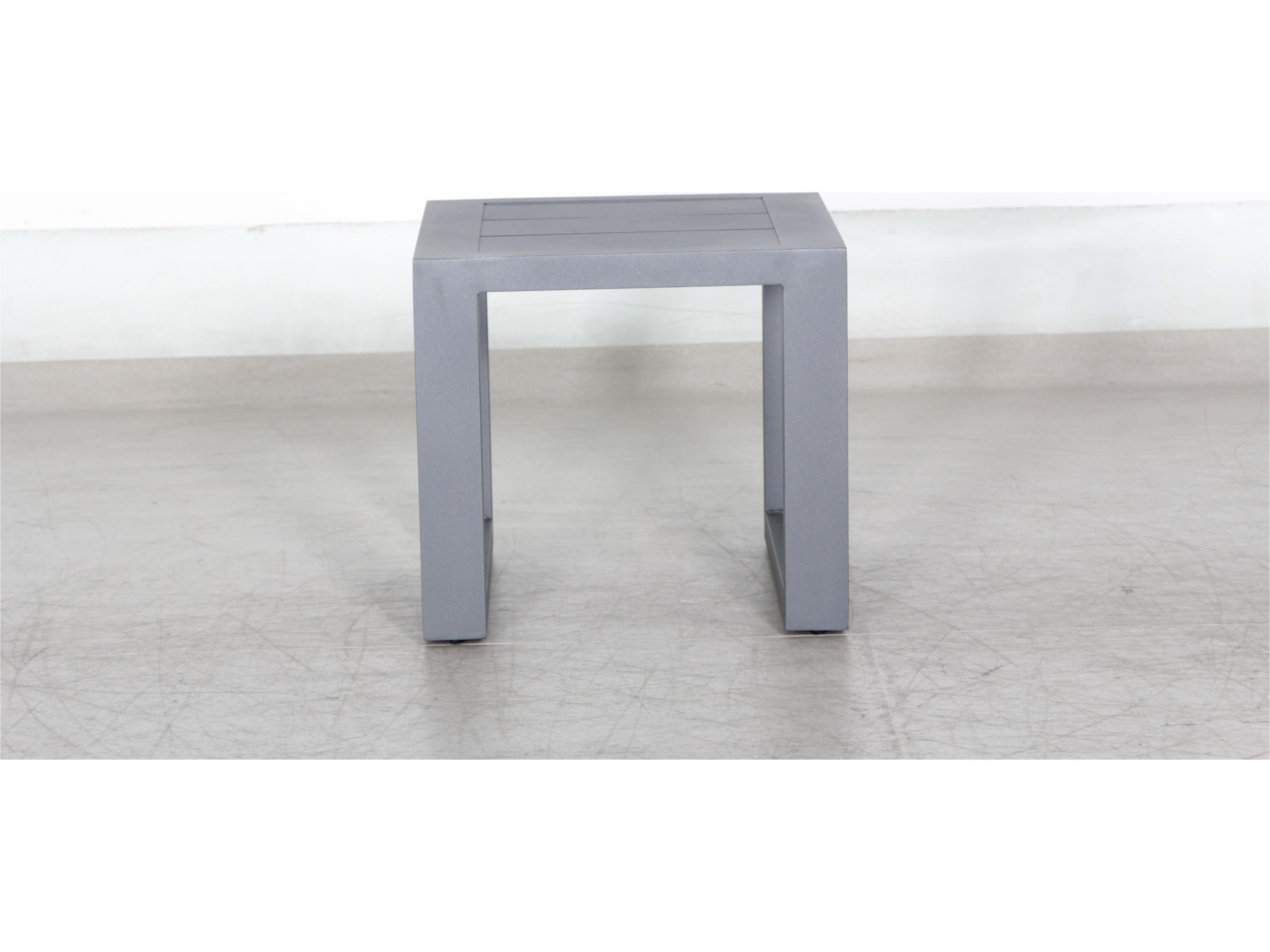 Paris Aluminum Square Patio End Table