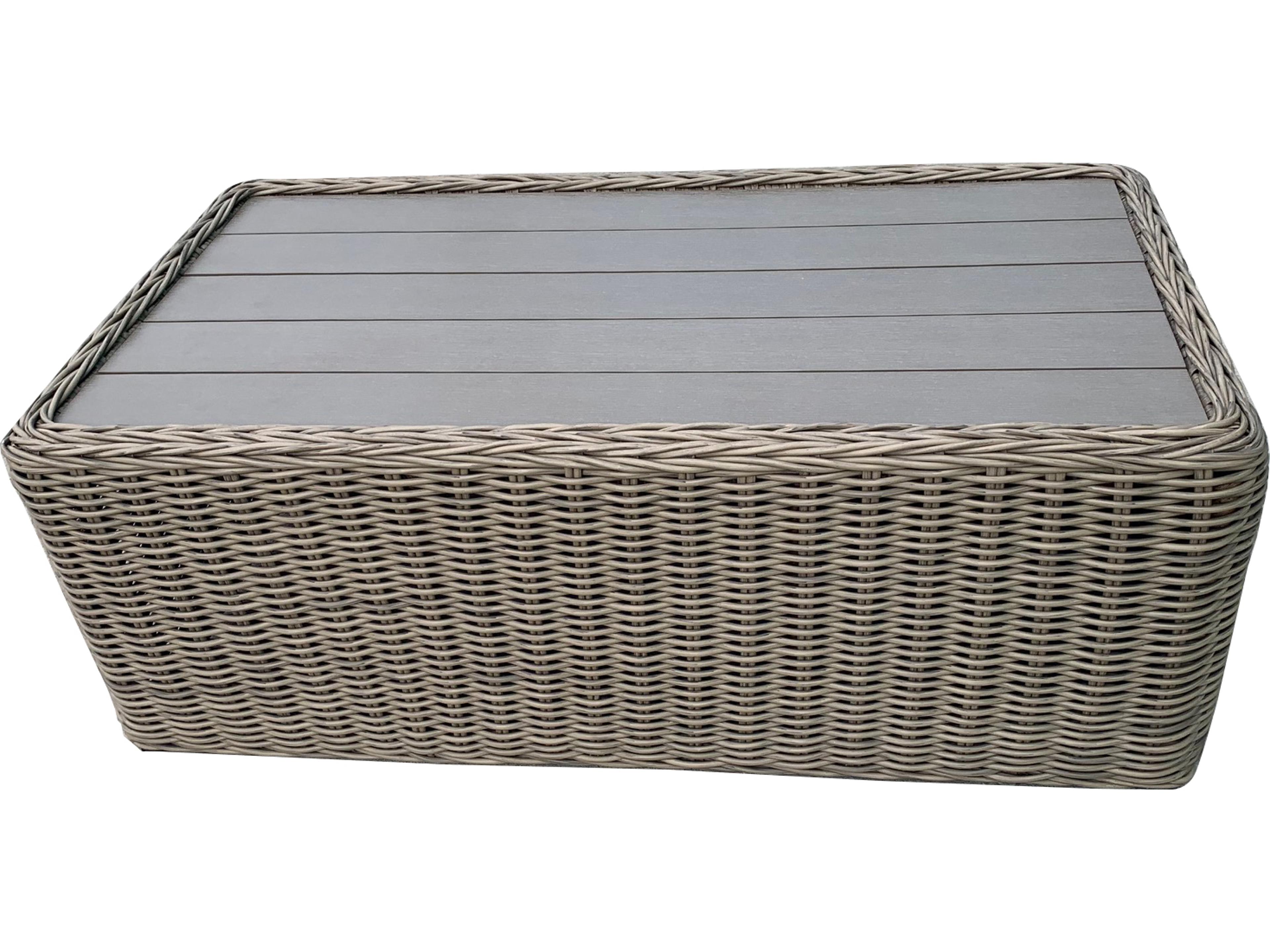 Tulum Patio Coffee Table Resin Wicker Outdoor