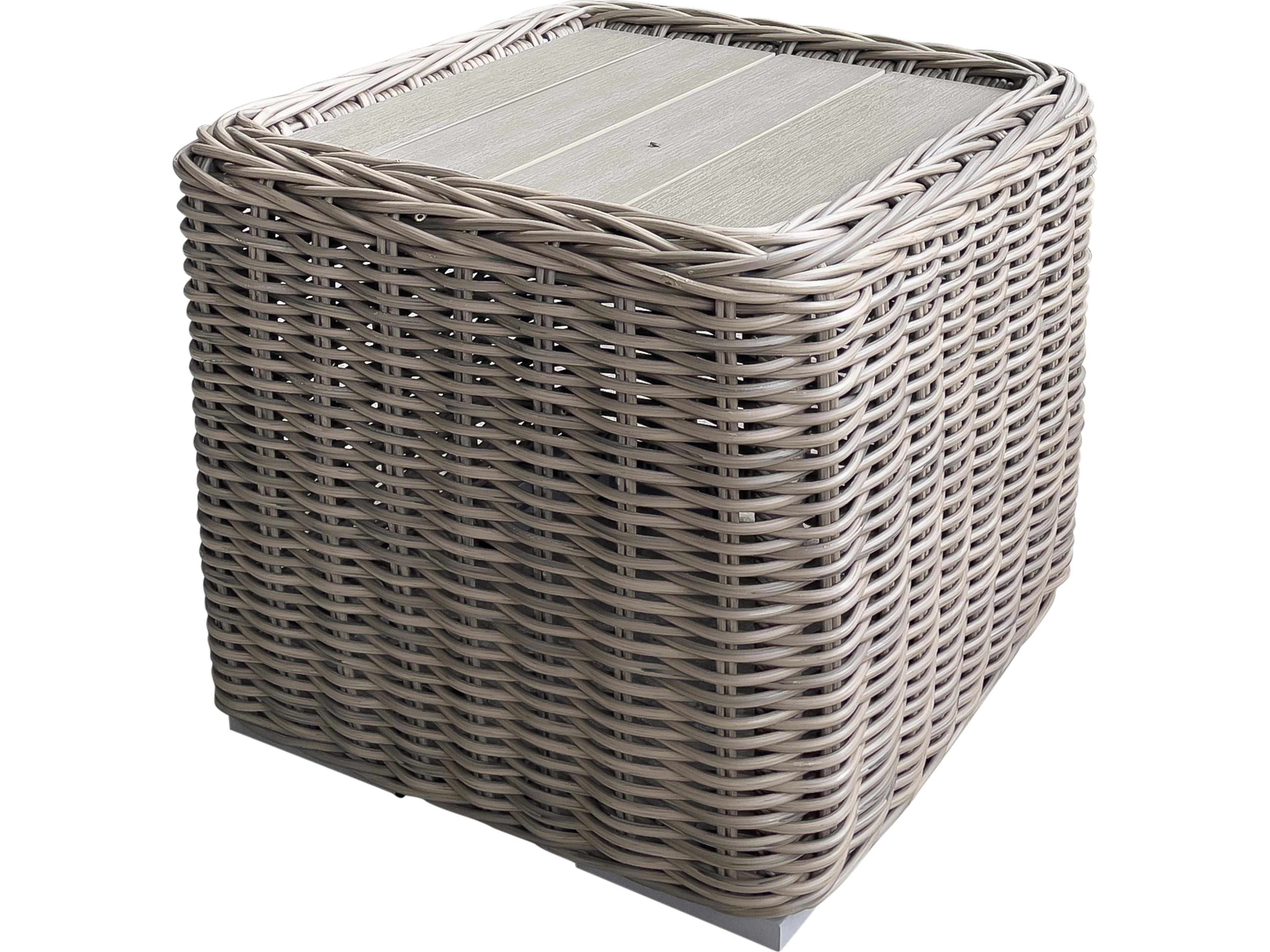 Teva Tulum Wicker Square End Table