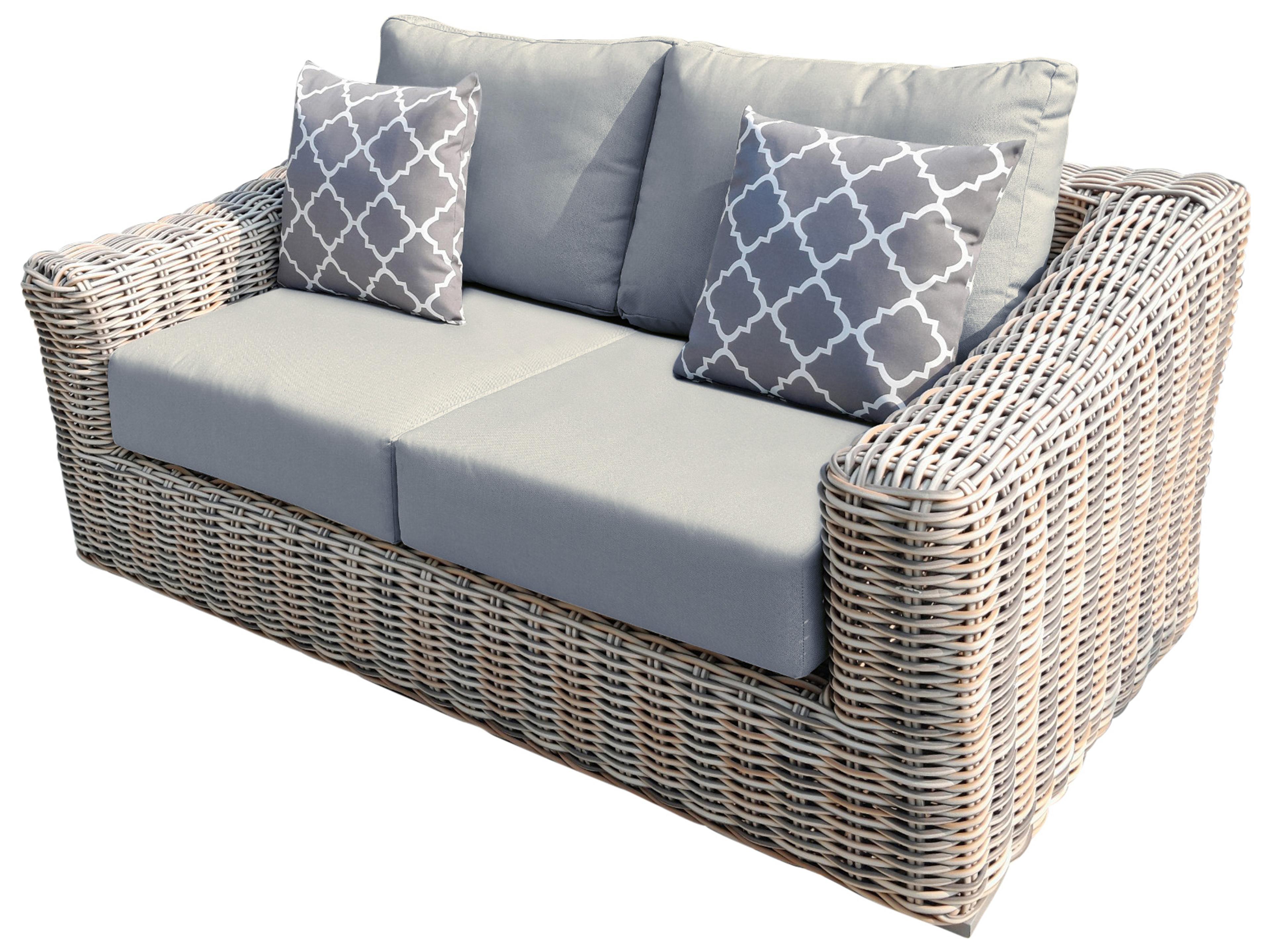Hawaii Aluminum Cushion Loveseat