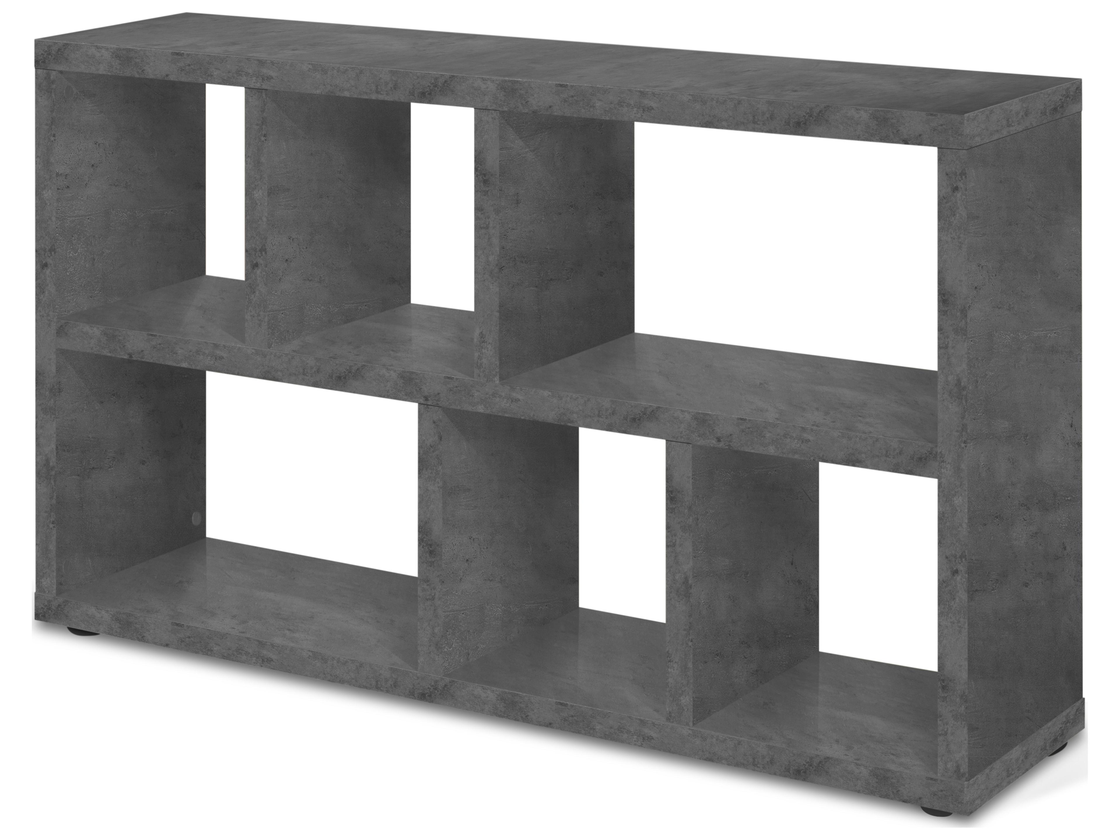 TemaHome Berlin Rectangular Wood Concrete Look Console Table