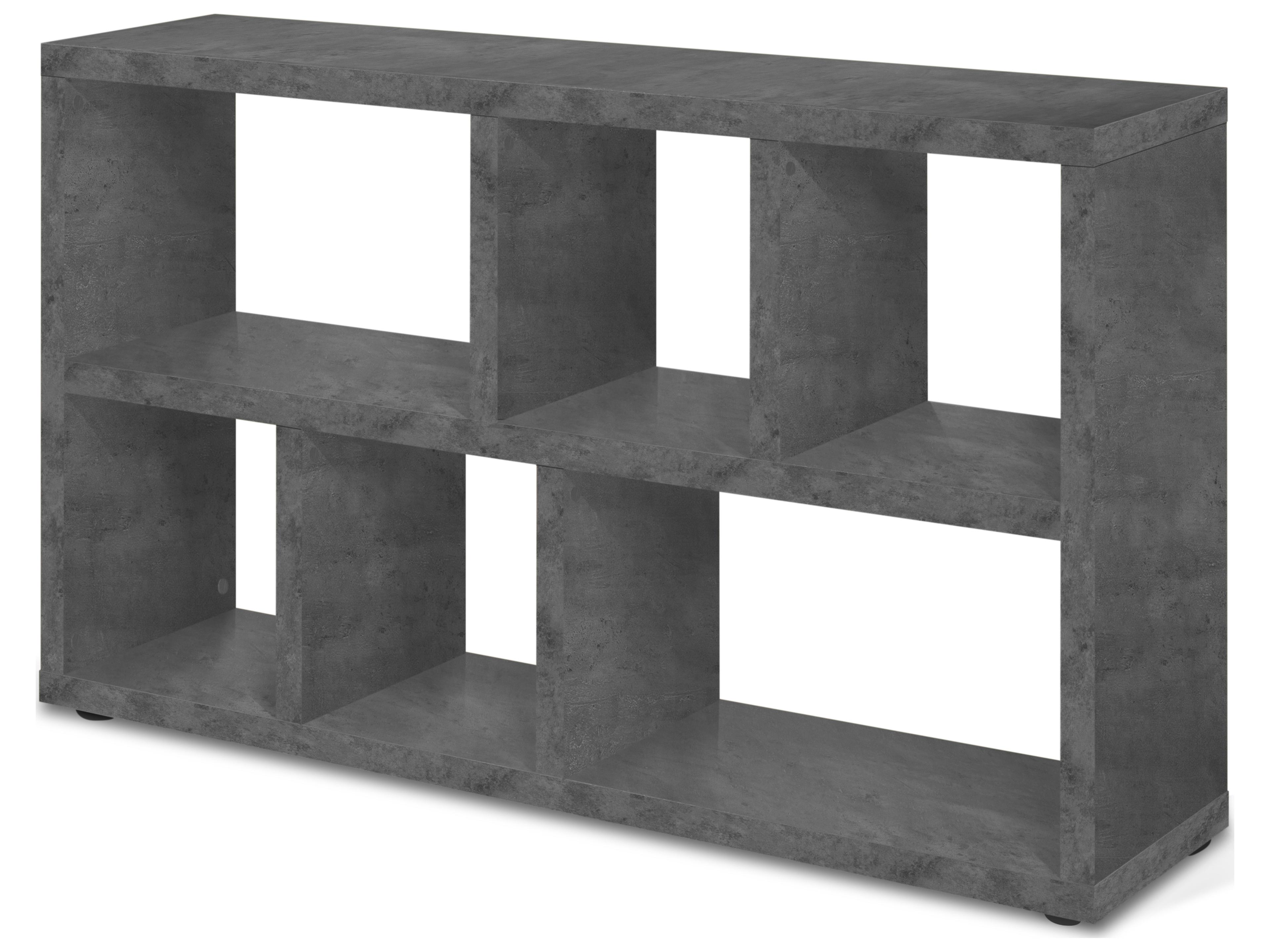 TemaHome Berlin Rectangular Wood Concrete Look Console Table