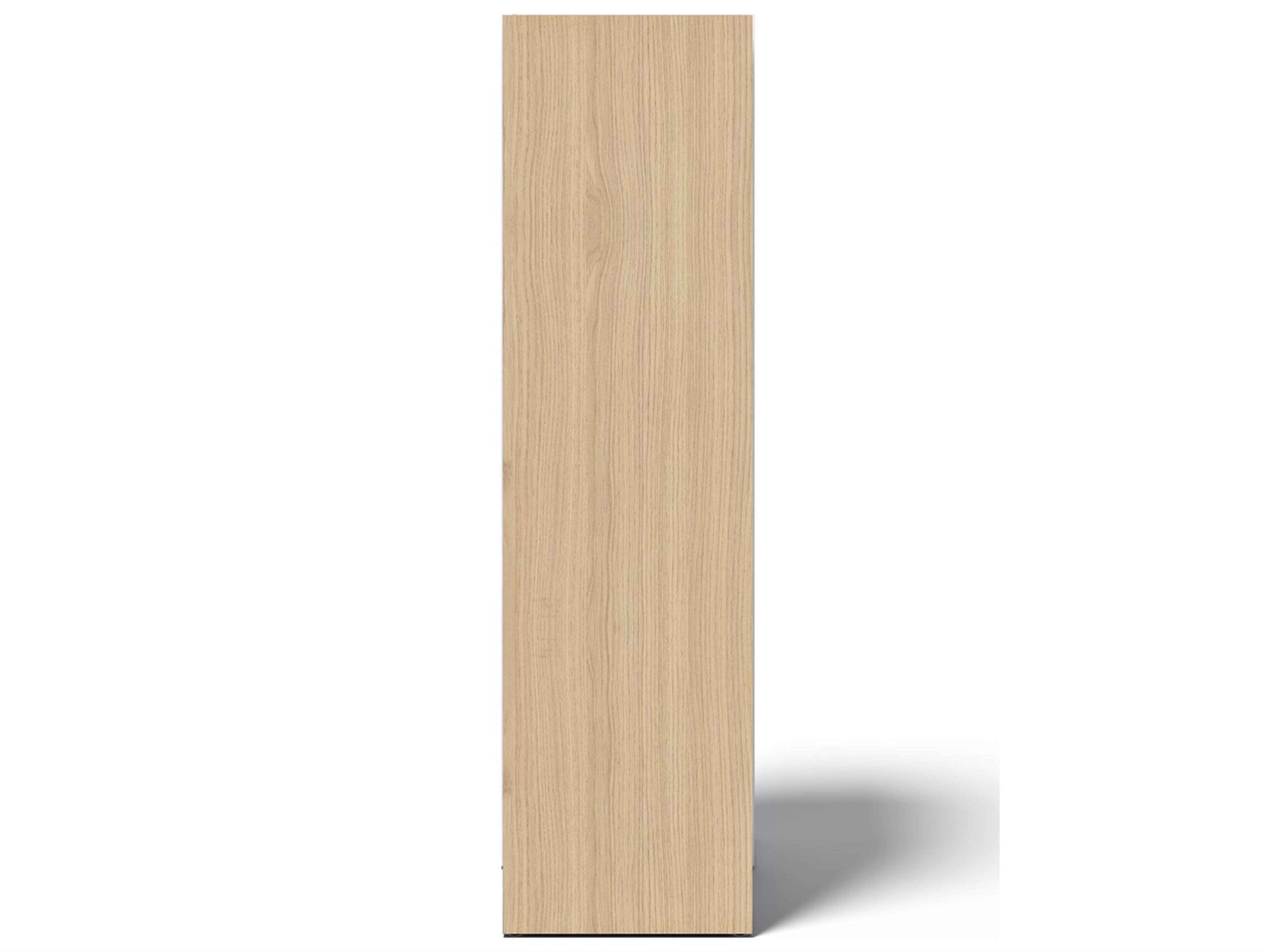 TemaHome Ella Melamine Light Oak & Pure White Bookcase