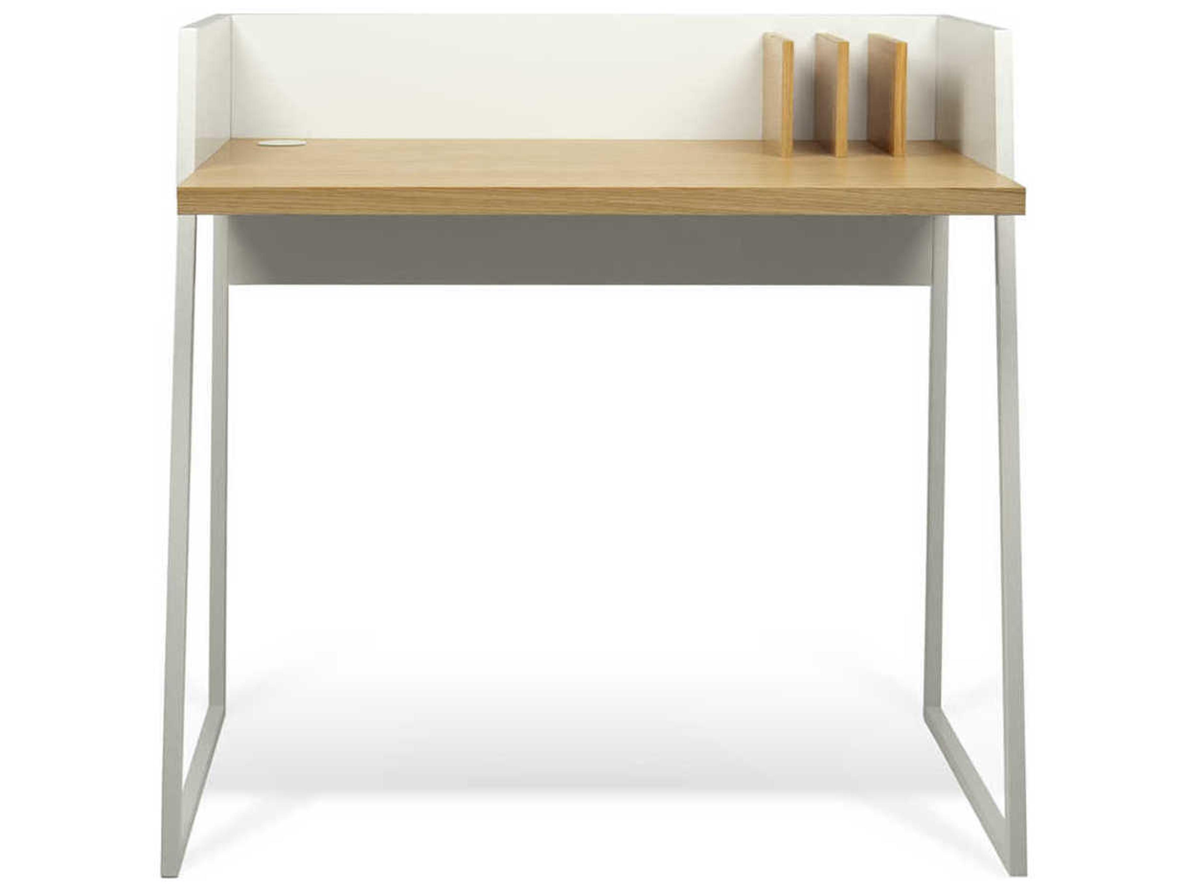 TemaHome Volga Oak Pure White Computer Desk