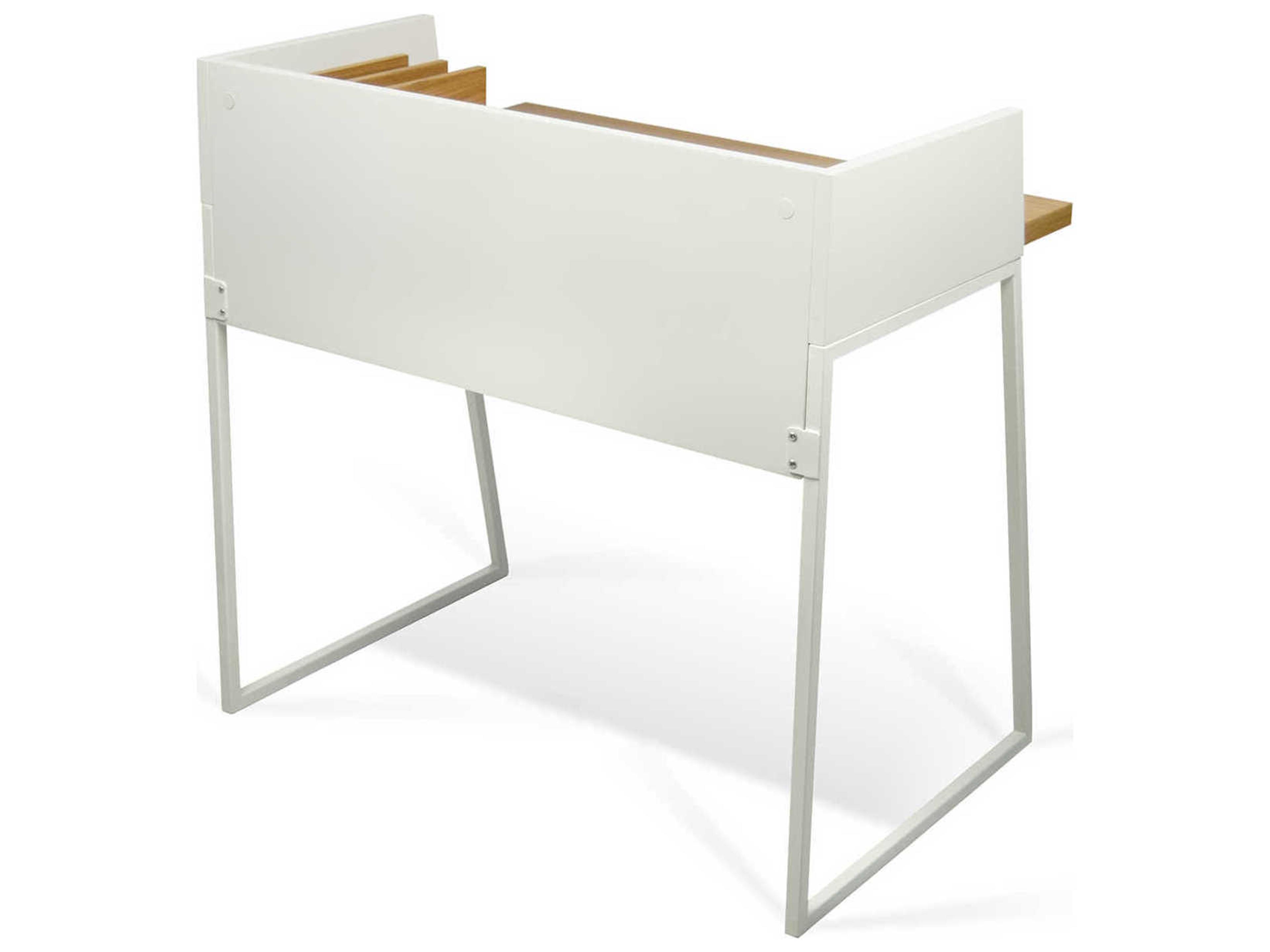 TemaHome Volga Oak Pure White Computer Desk