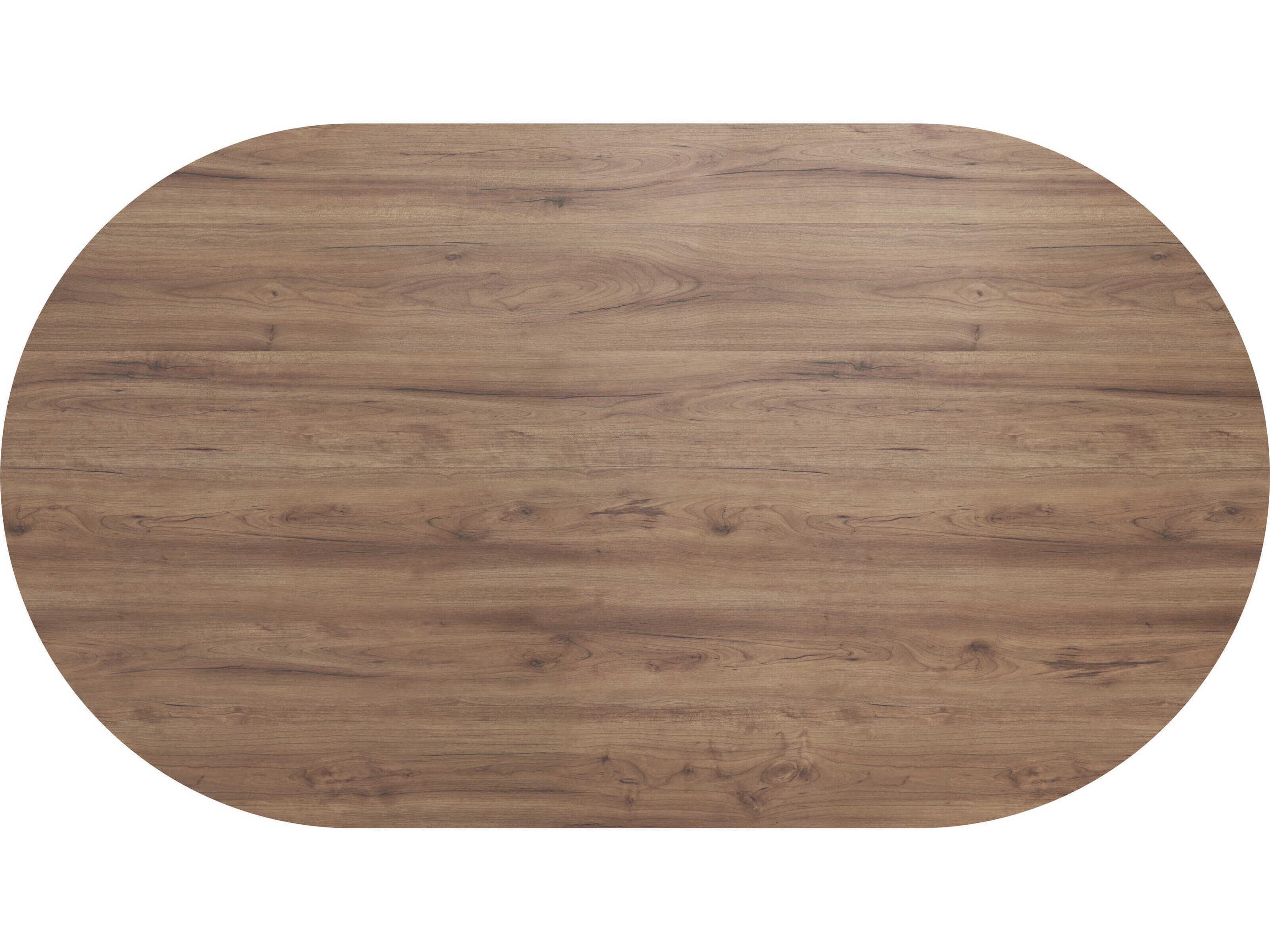 TemaHome Lago Oval Wood Walnut Veneer Dining Table