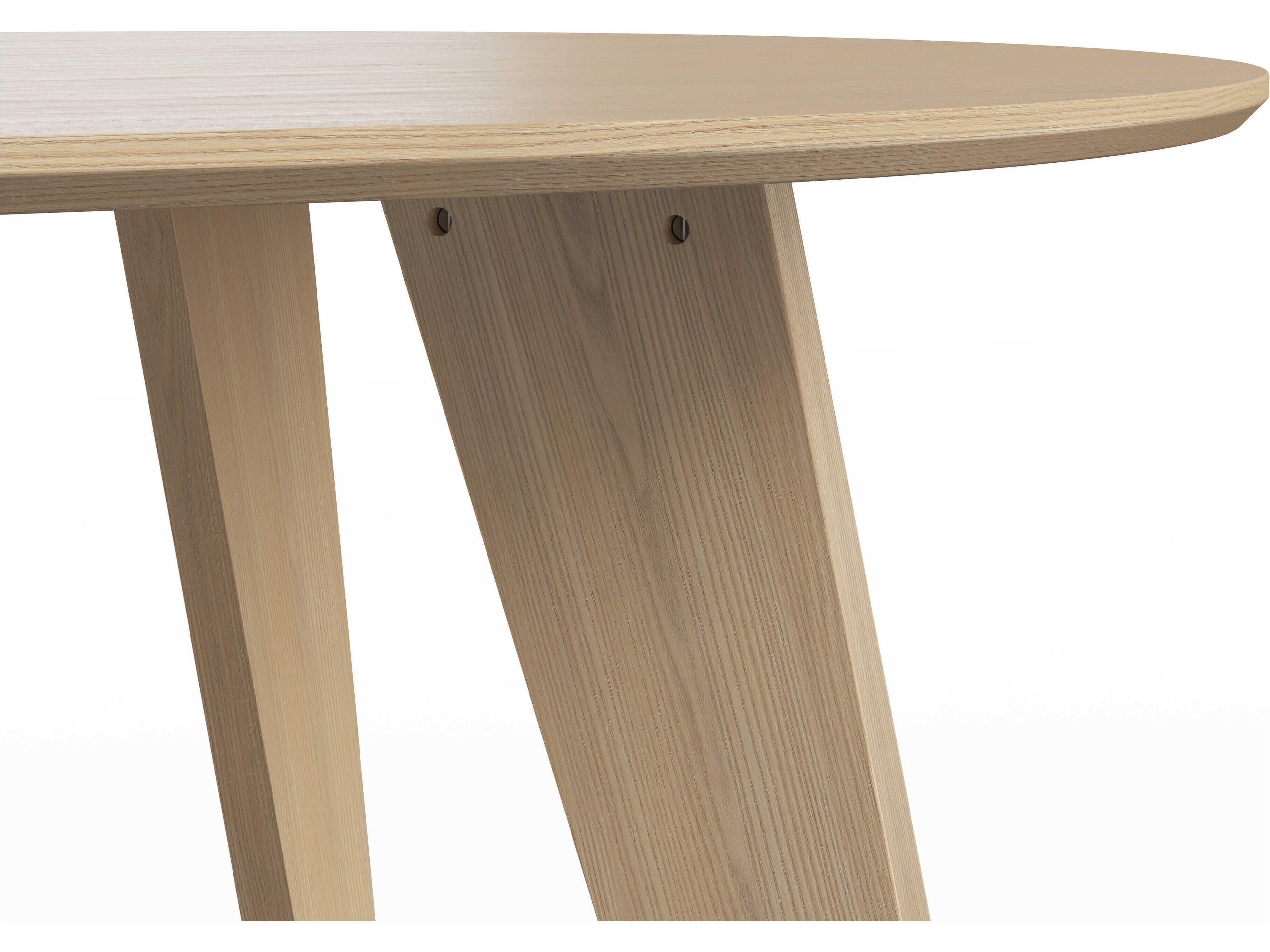 TemaHome Lago Oval Wood Light Oak Veneer Dining Table