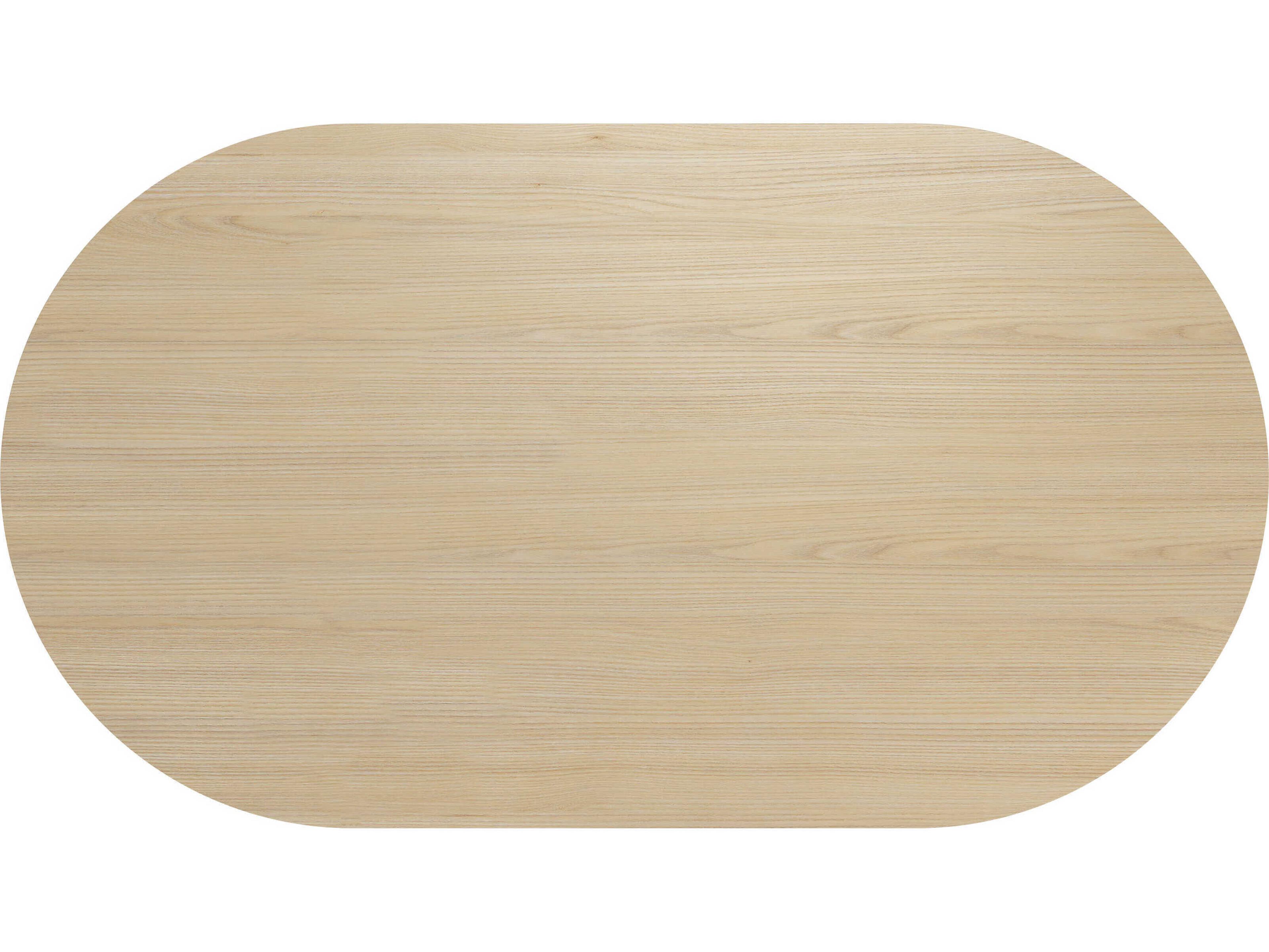 TemaHome Lago Oval Wood Light Oak Veneer Dining Table