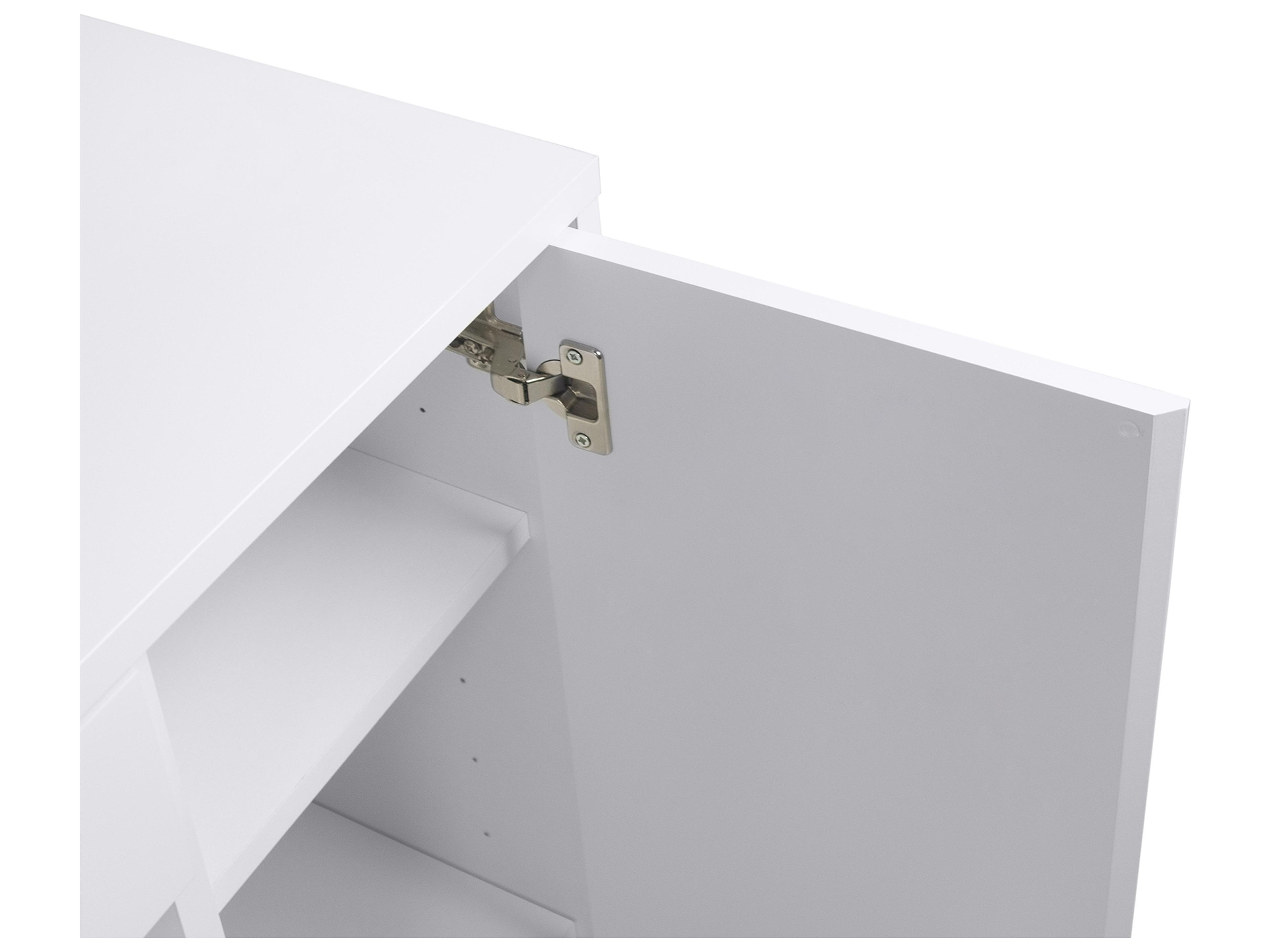TemaHome Prado Pure White Lacquer Computer Desk
