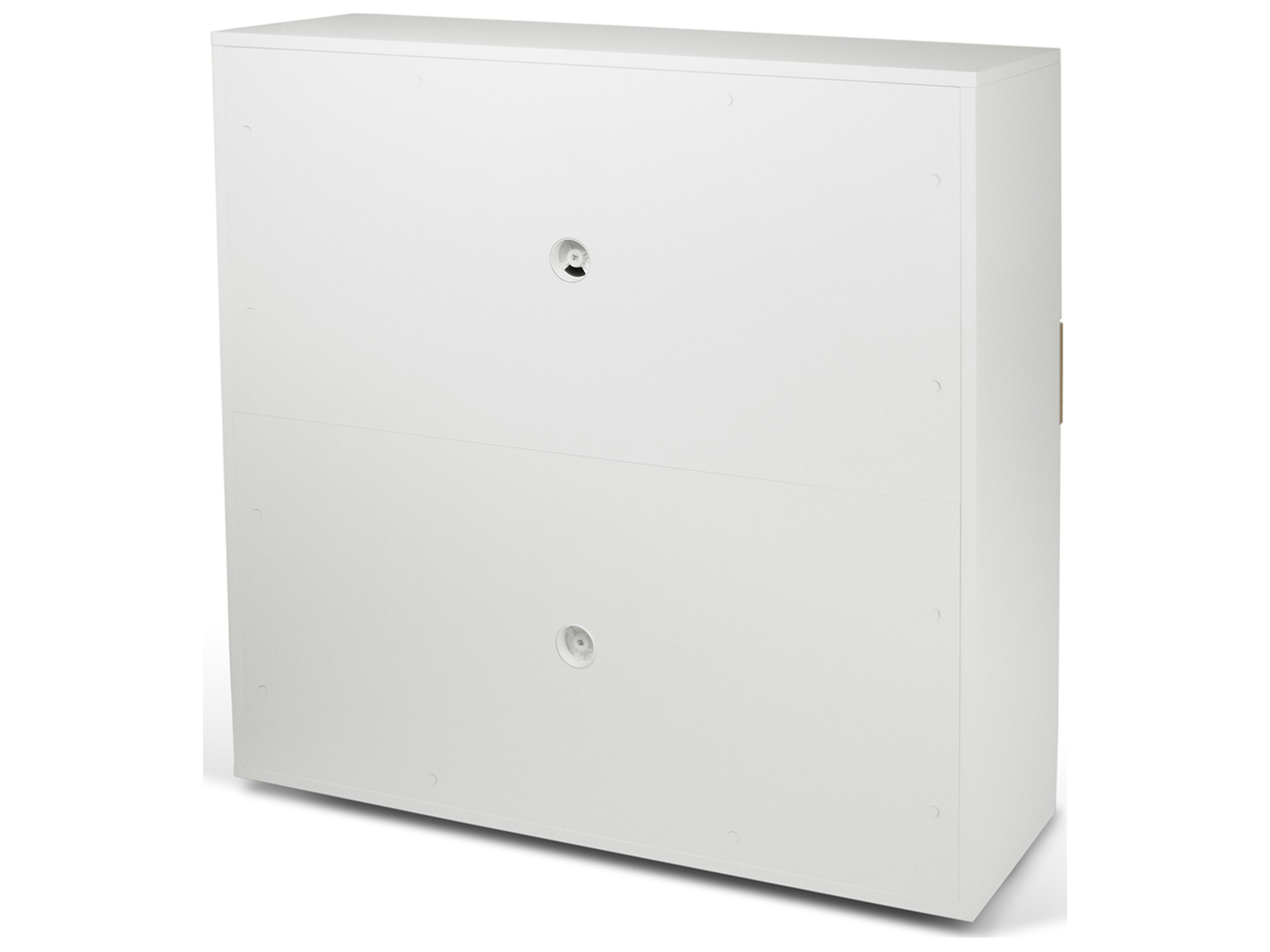 TemaHome Focus Pure White Oak Armoire Desk