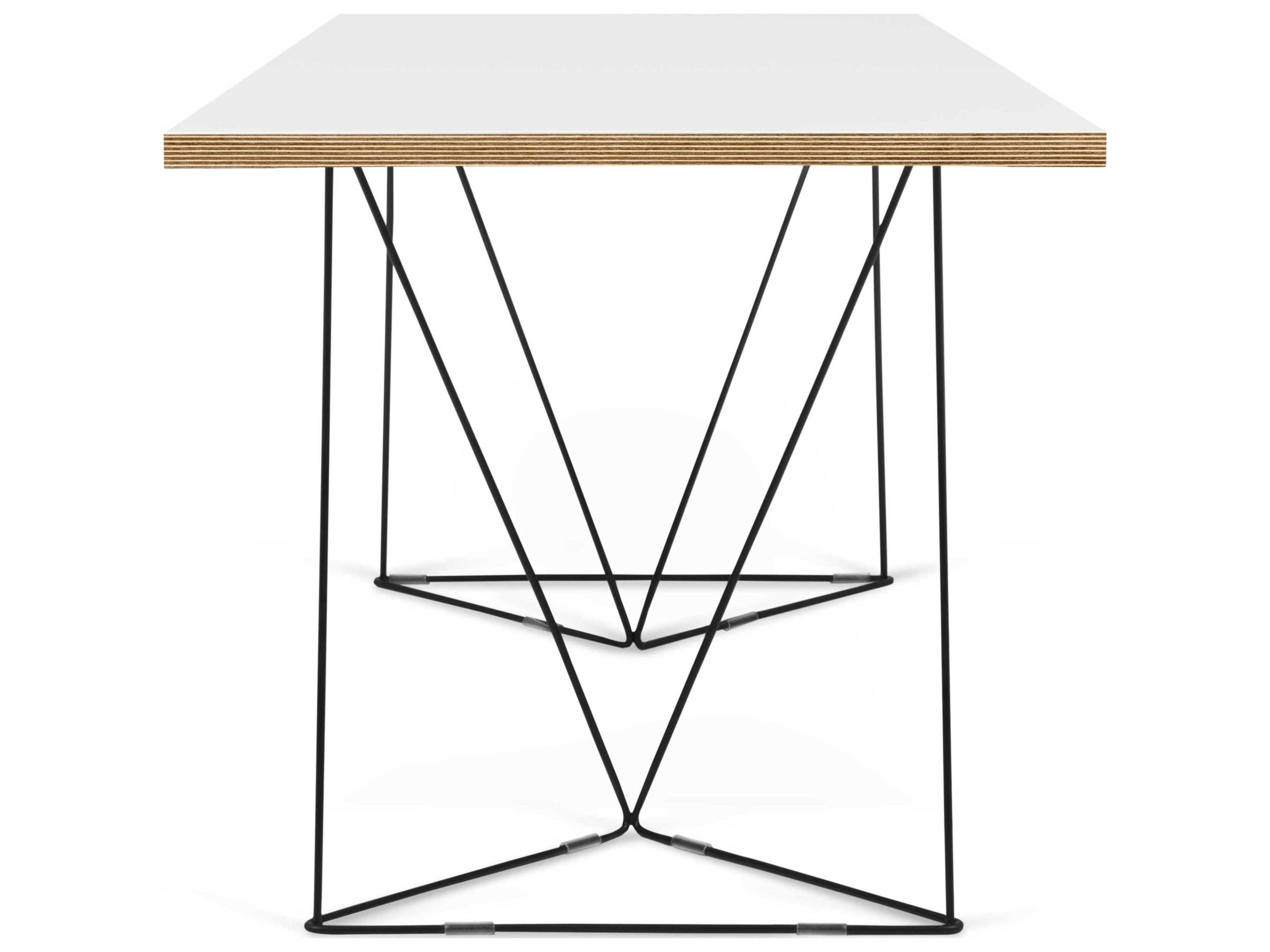 TemaHome Flow Black Computer Desk