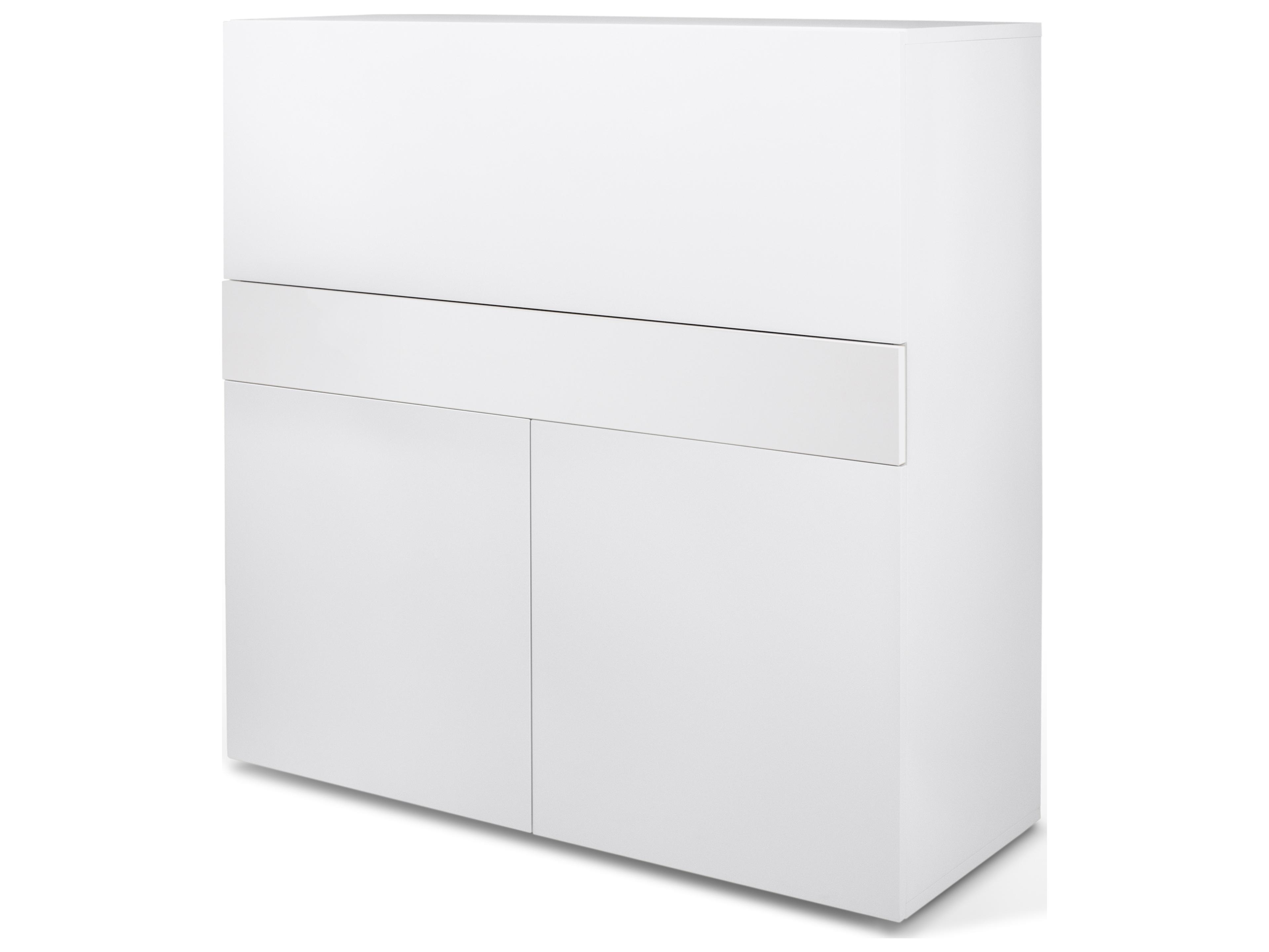 TemaHome Focus Pure White Armoire Desk