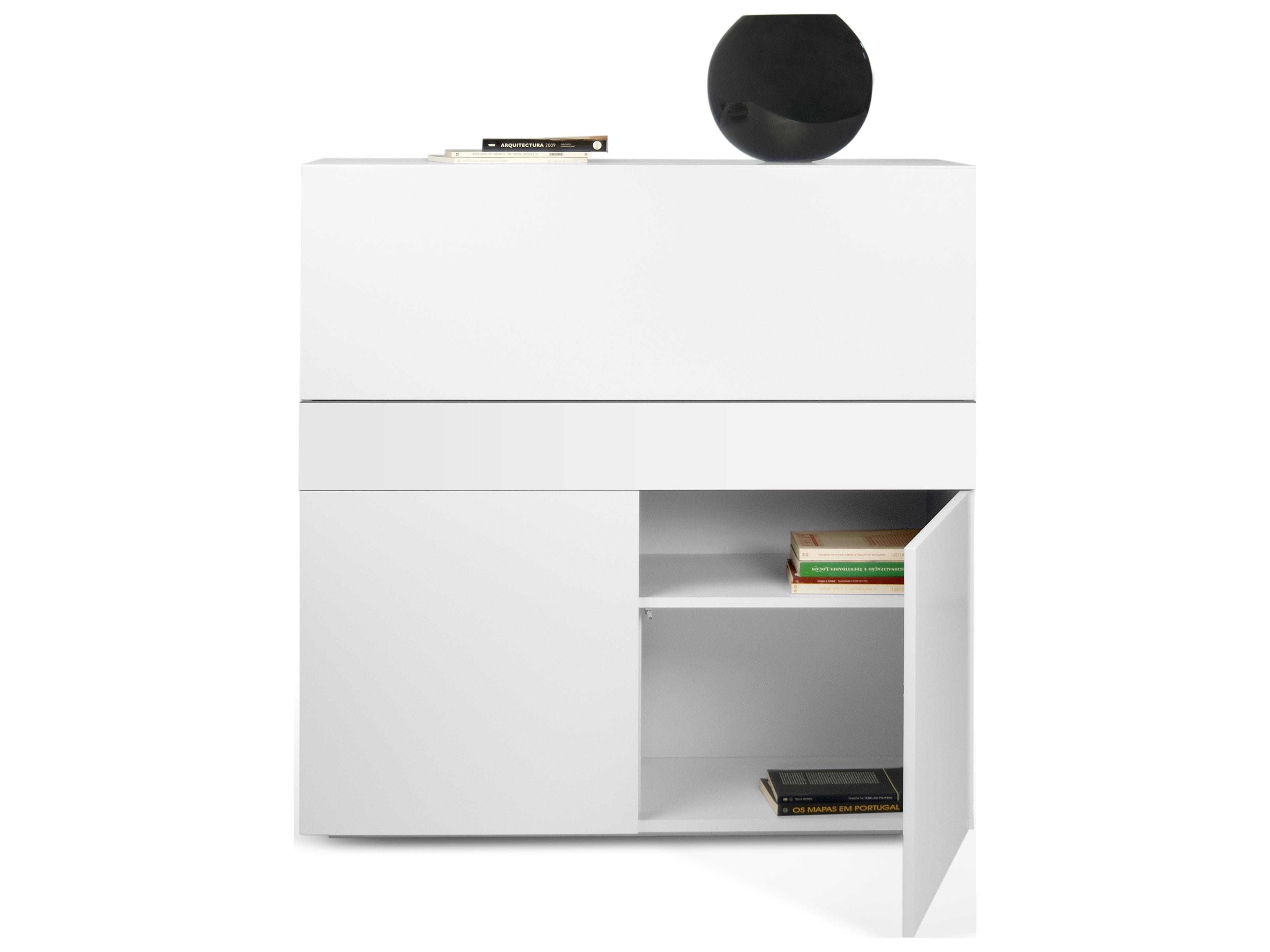TemaHome Focus Pure White Armoire Desk