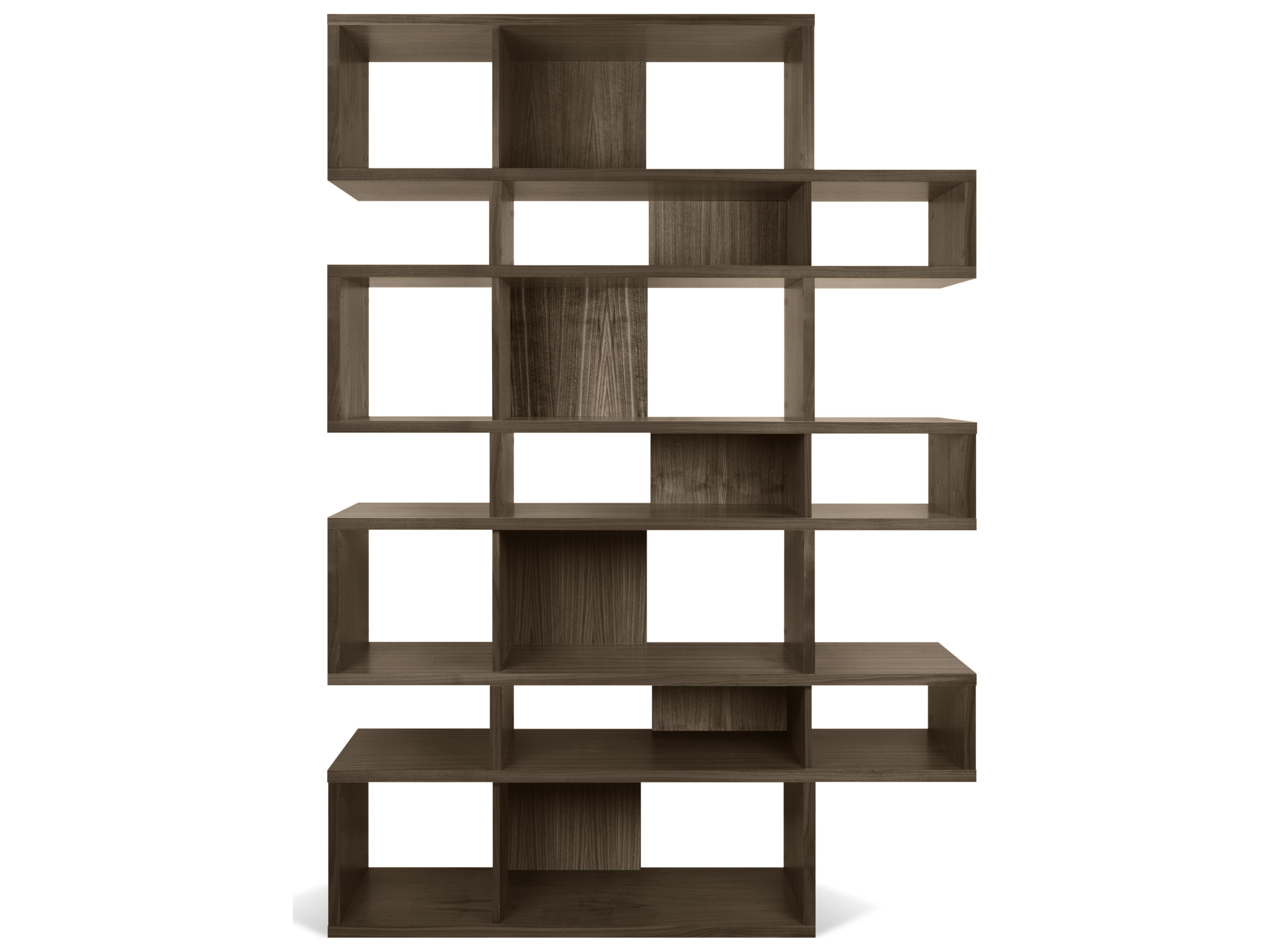 TemaHome London Walnut Frame Bookcase