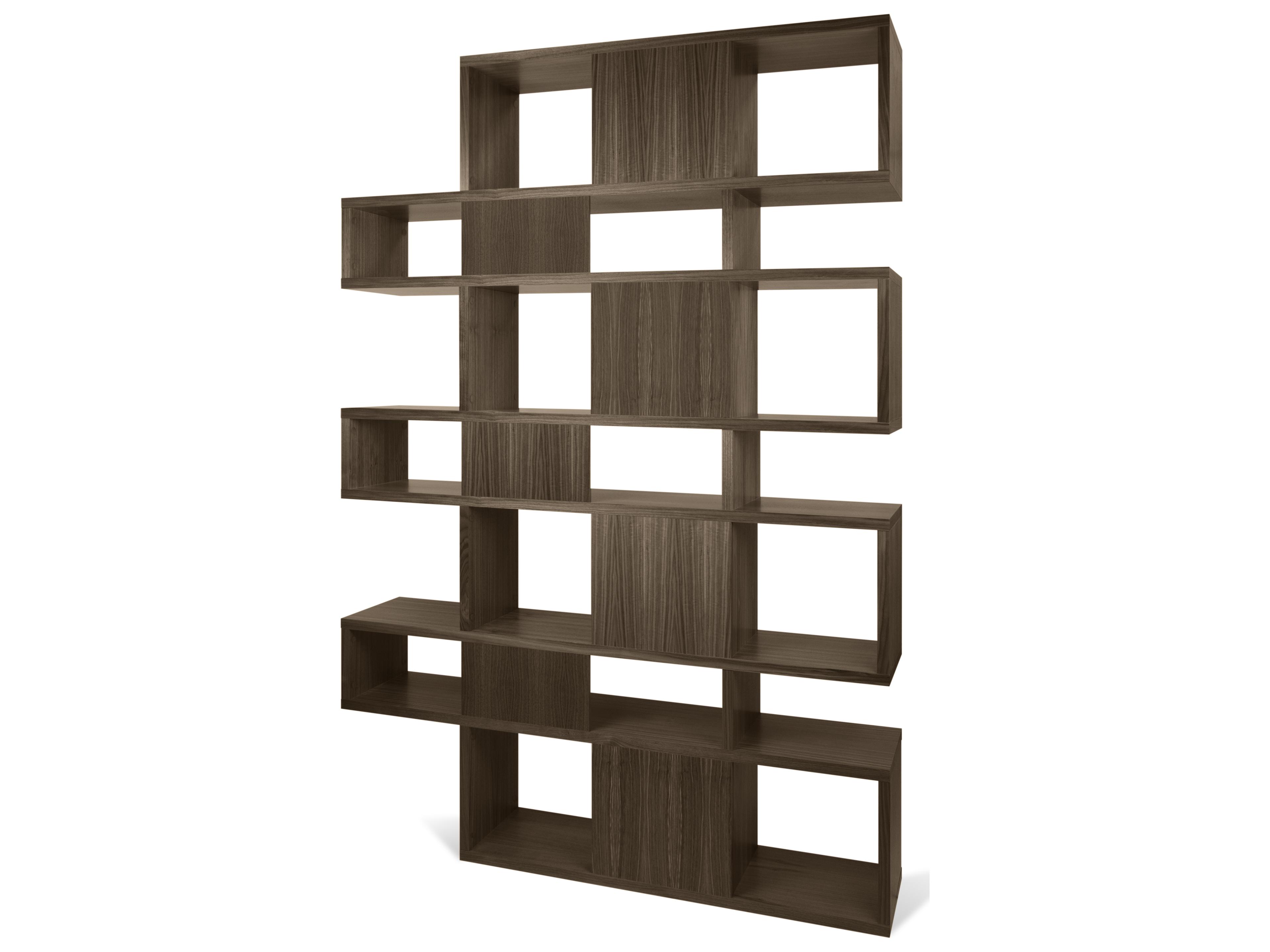 TemaHome London Walnut Frame Bookcase