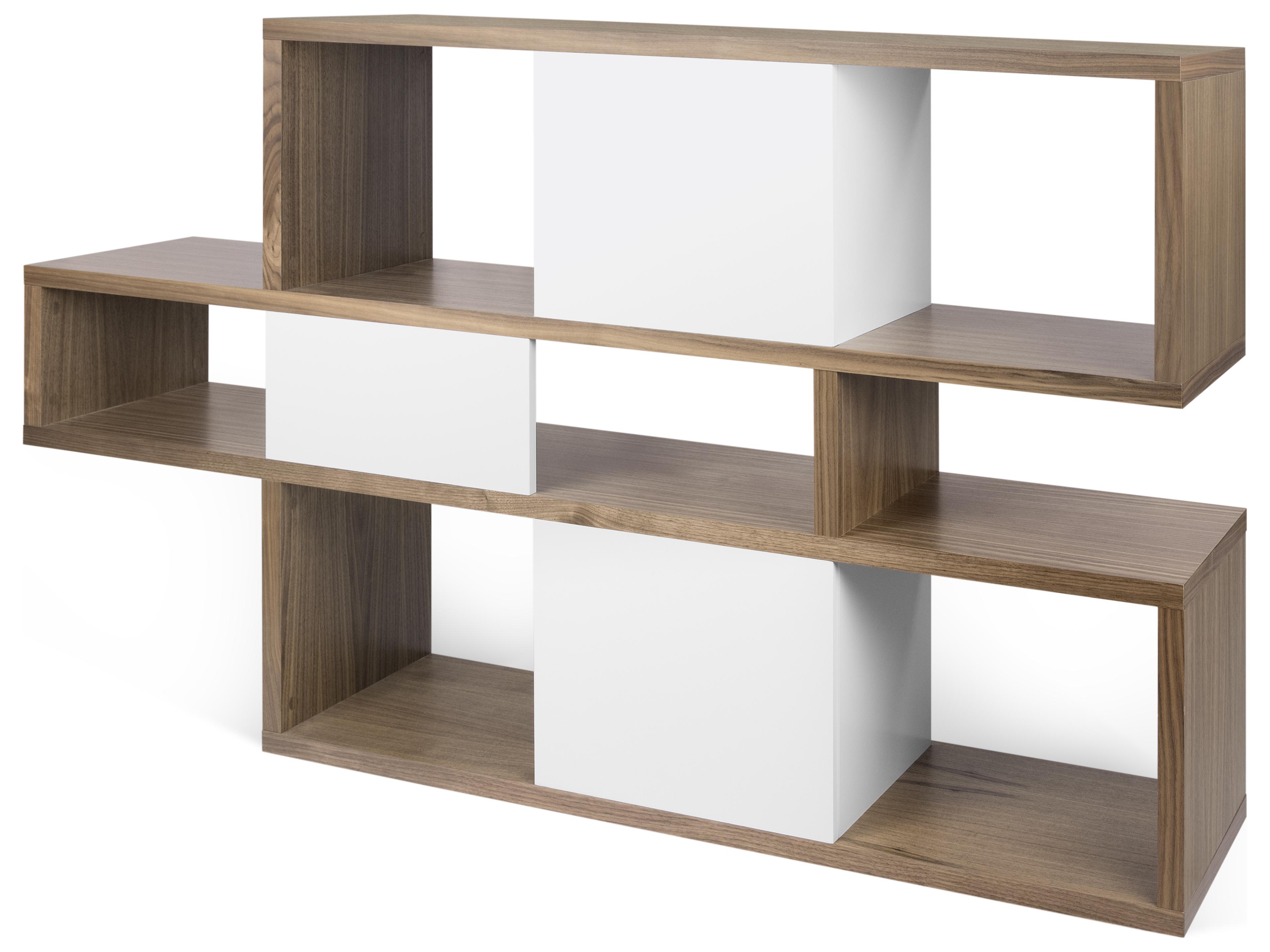 TemaHome London Walnut Frame Bookcase
