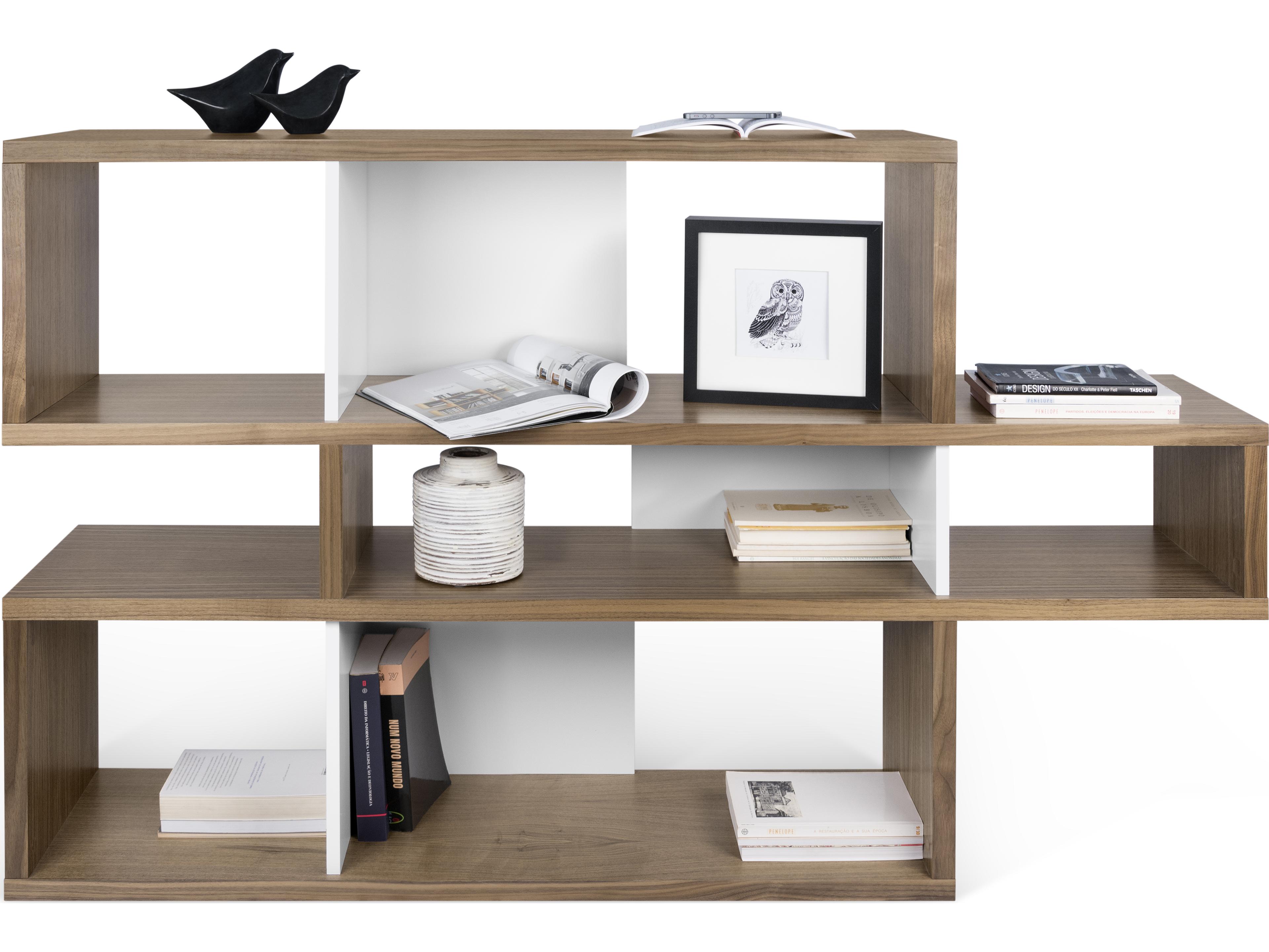 TemaHome London Walnut Frame Bookcase