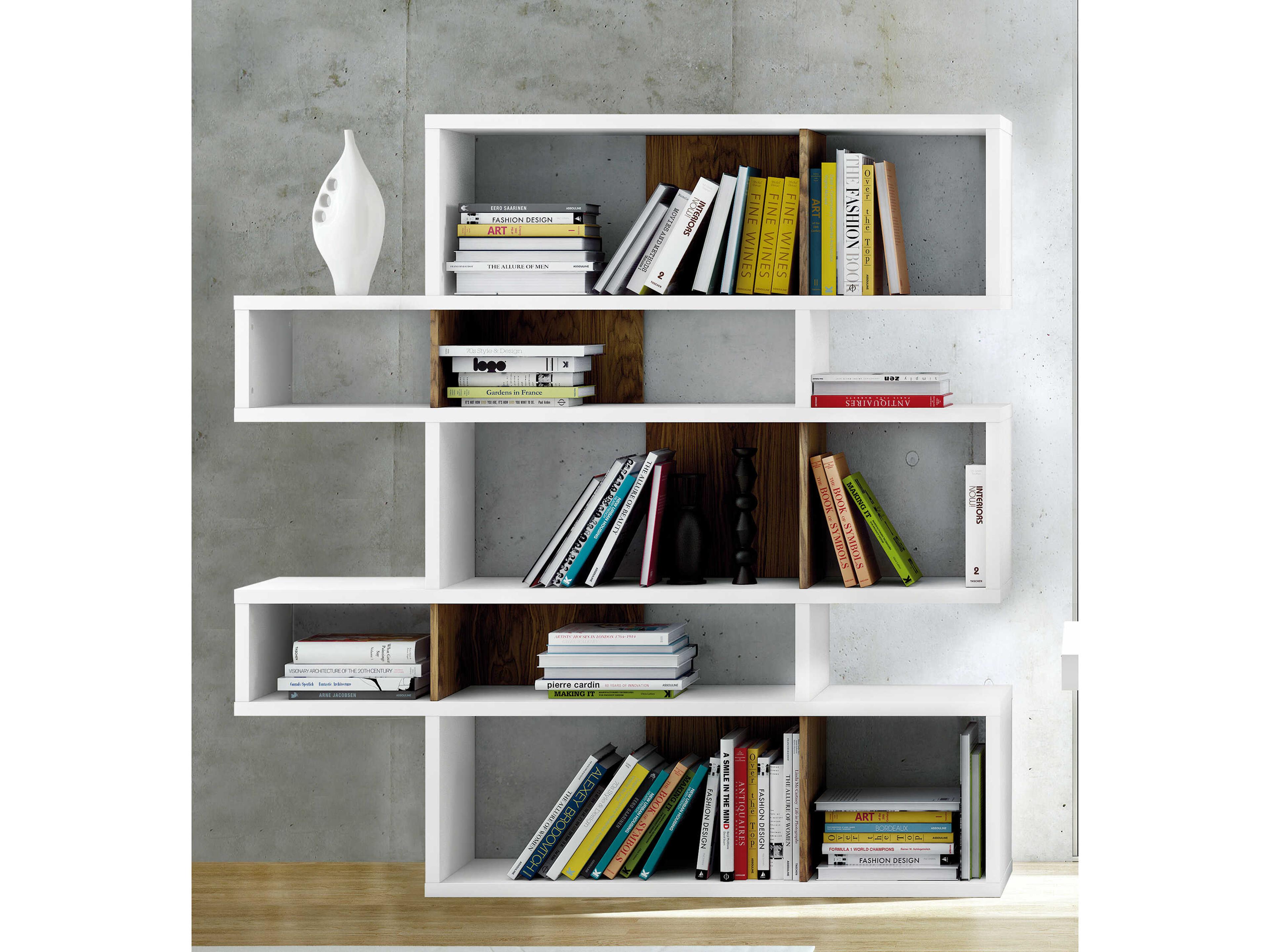 TemaHome London Pure White Frame Bookcase