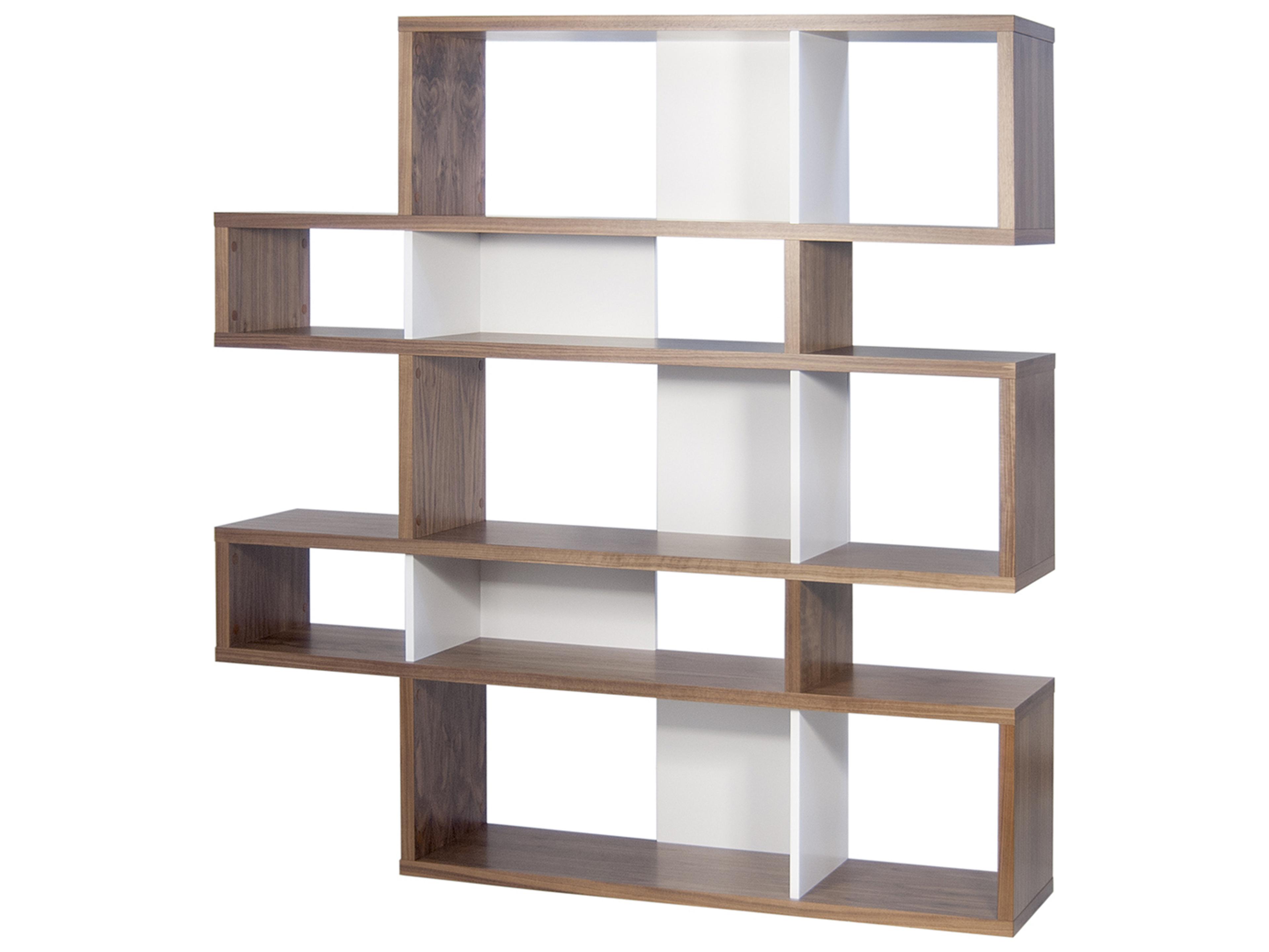 TemaHome London Walnut Frame Bookcase