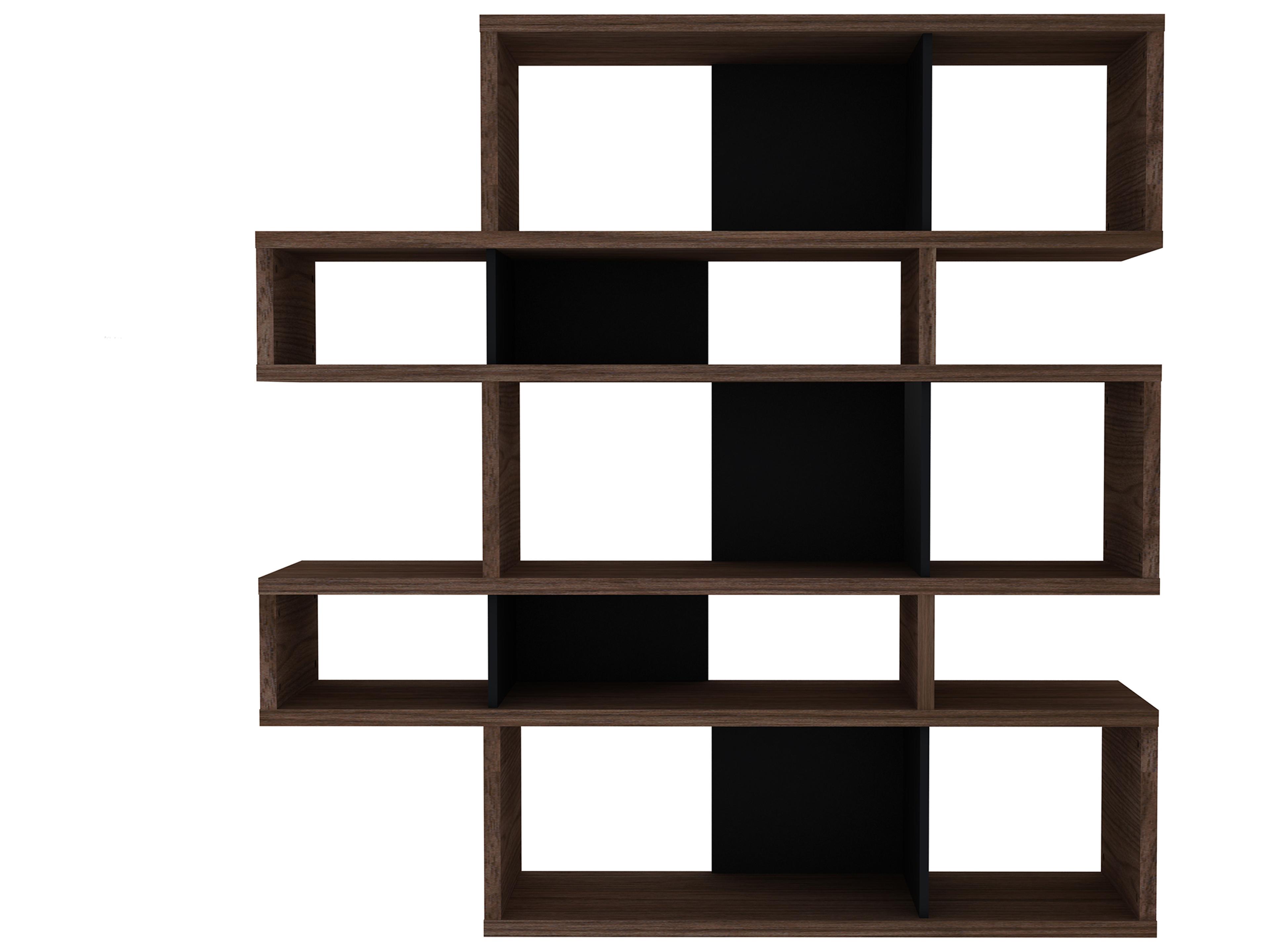 TemaHome London Walnut Frame Bookcase
