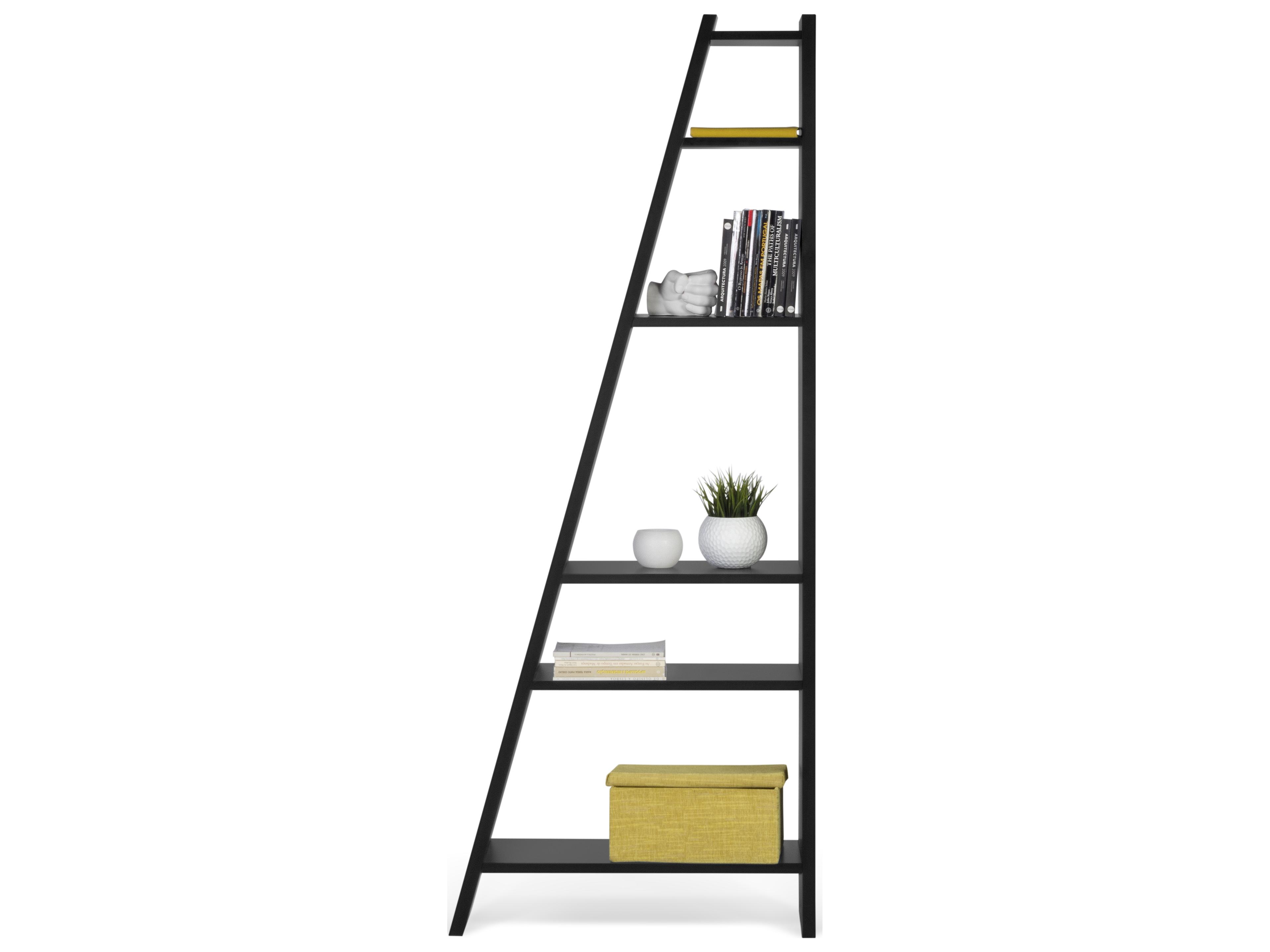 TemaHome Delta Pure Black Bookcase