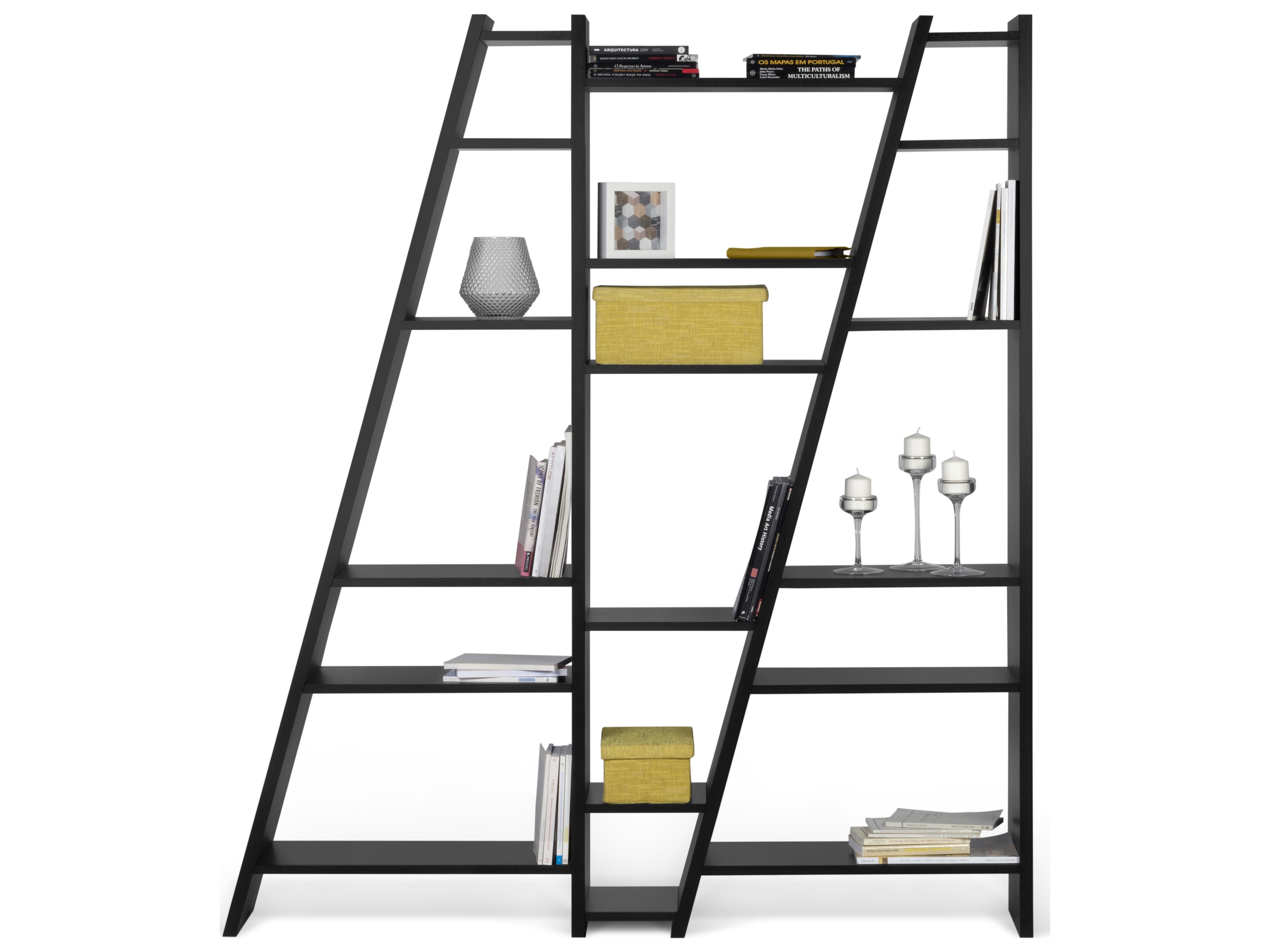 TemaHome Delta Pure Black Bookcase