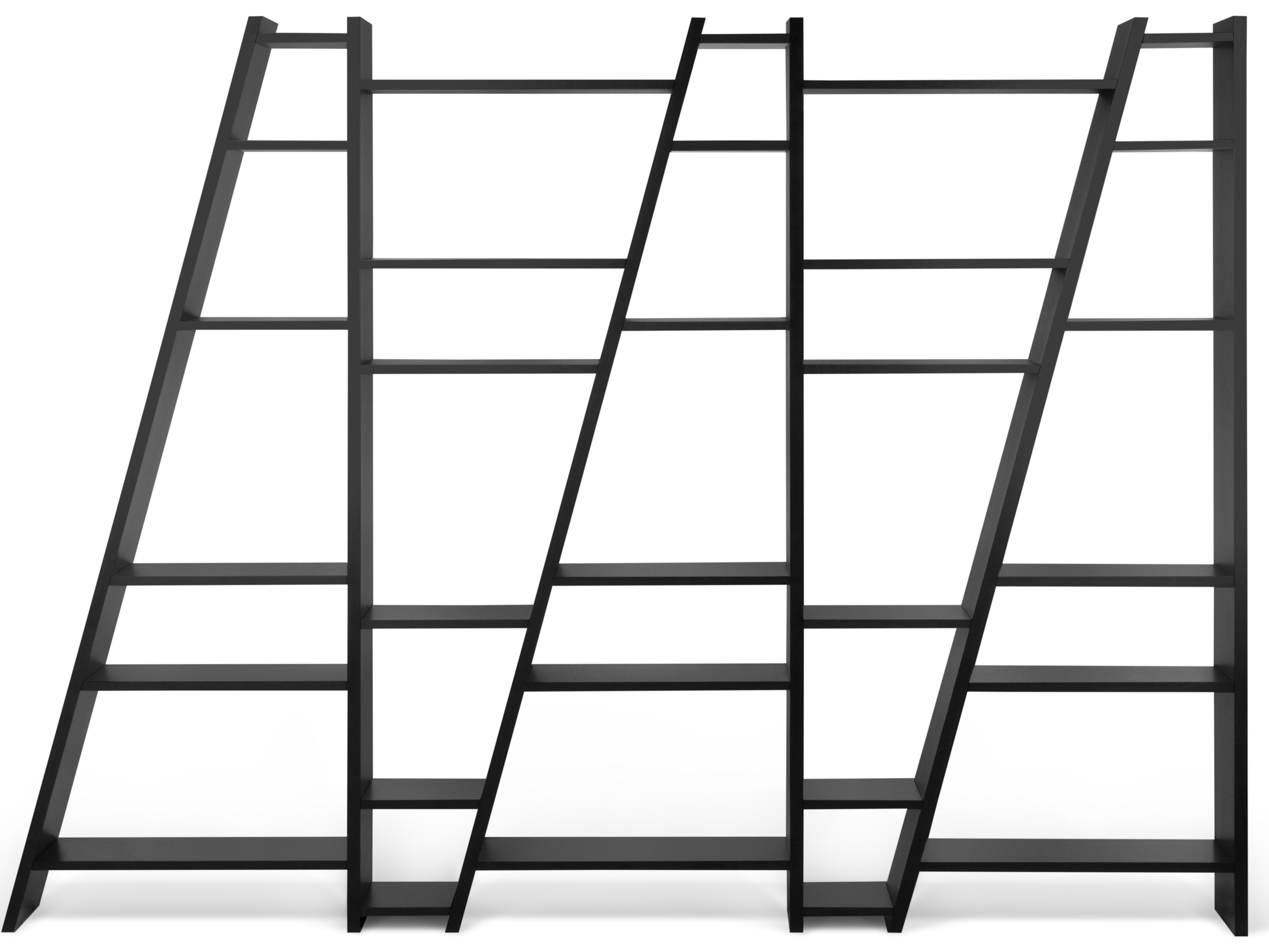 Delta Pure Black Bookcase