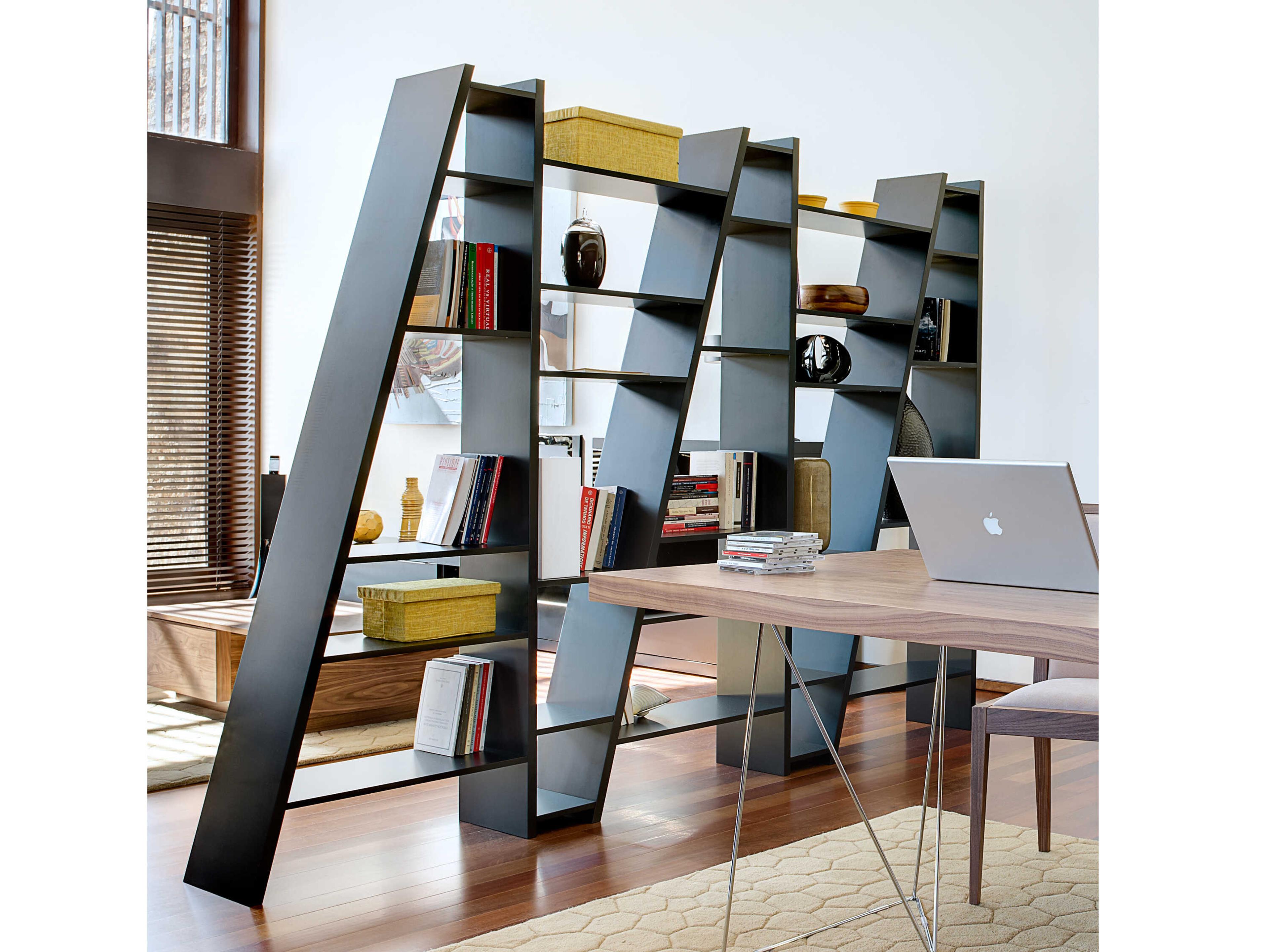 TemaHome Delta Pure Black Bookcase