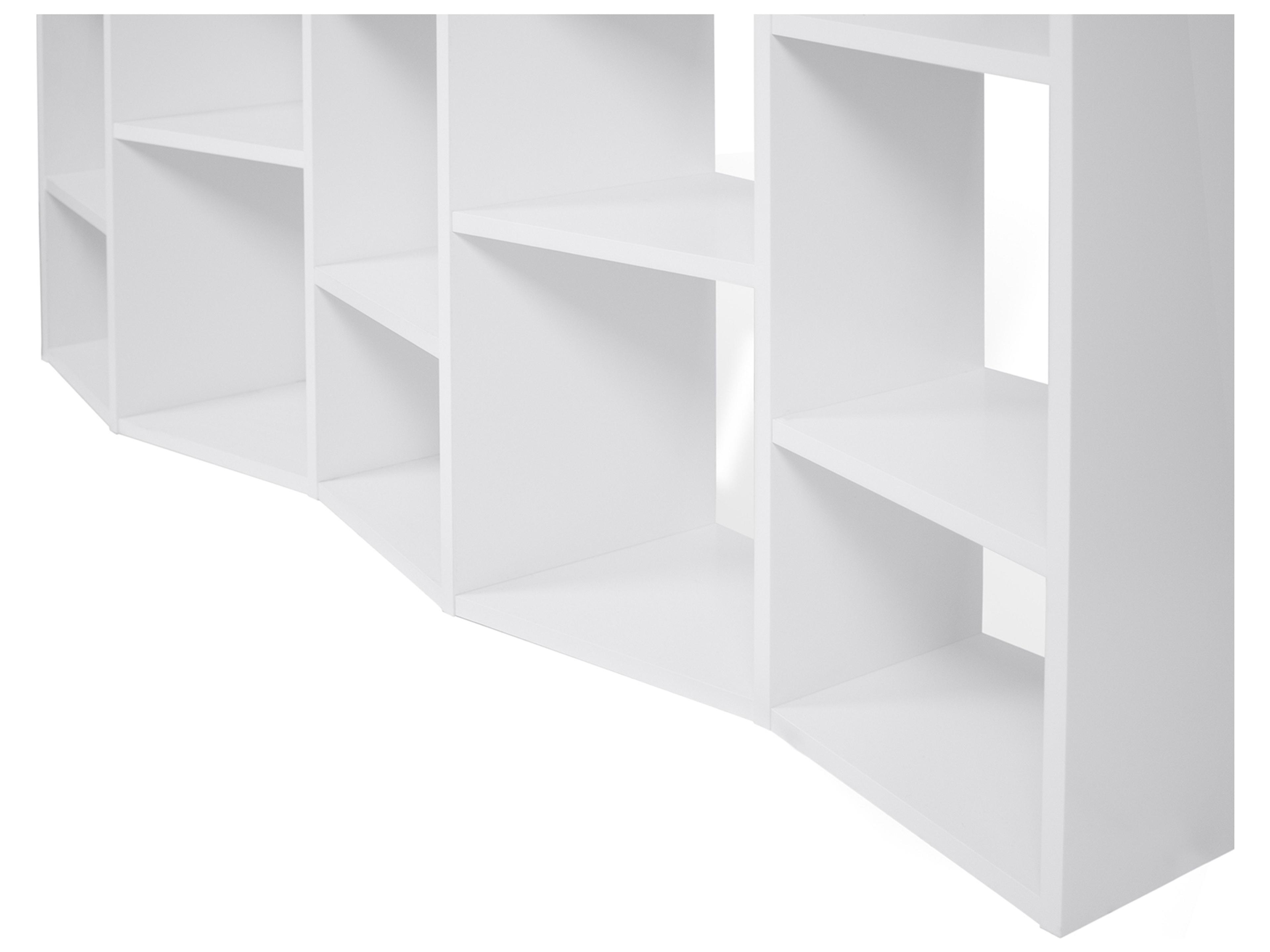 TemaHome Valsa Pure White Bookcase