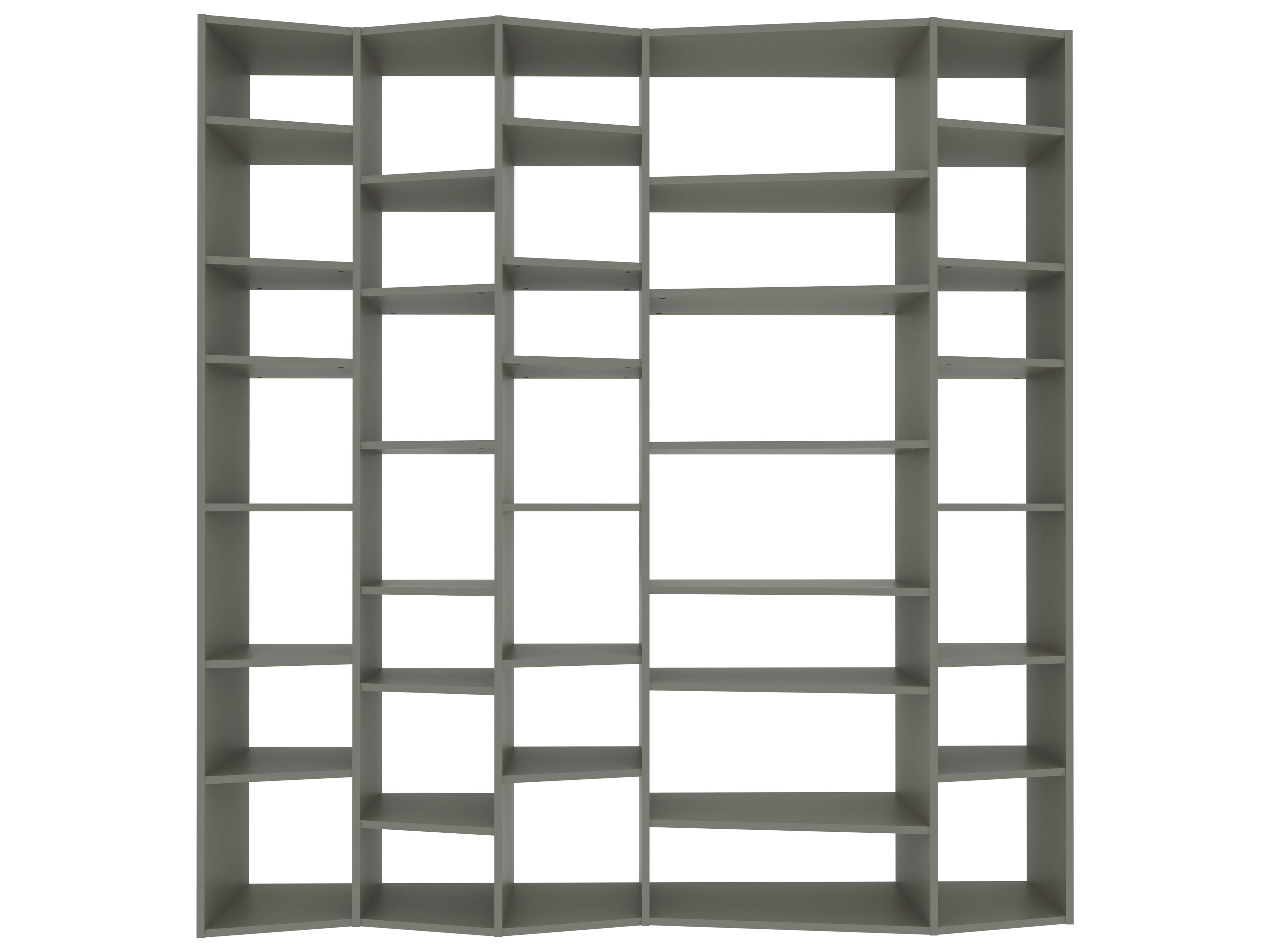 TemaHome Valsa Matte Grey Bookcase