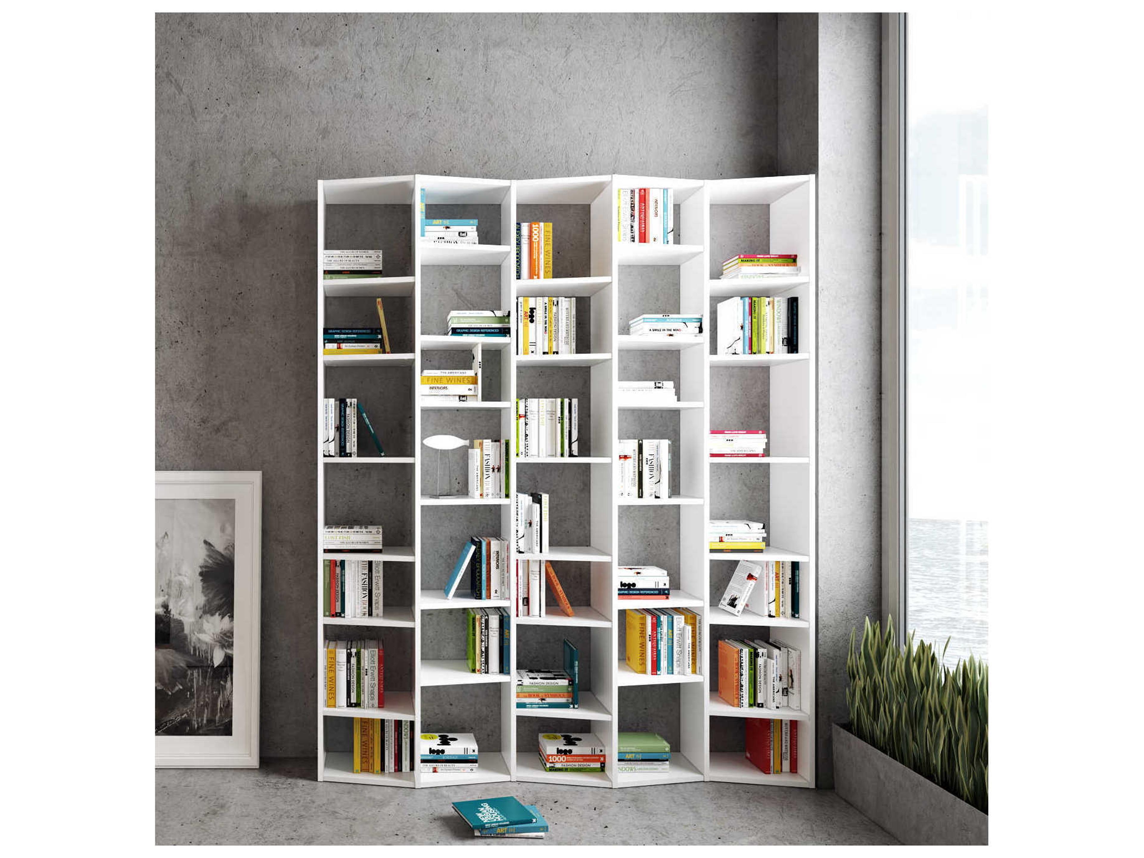 TemaHome Valsa Pure White Bookcase